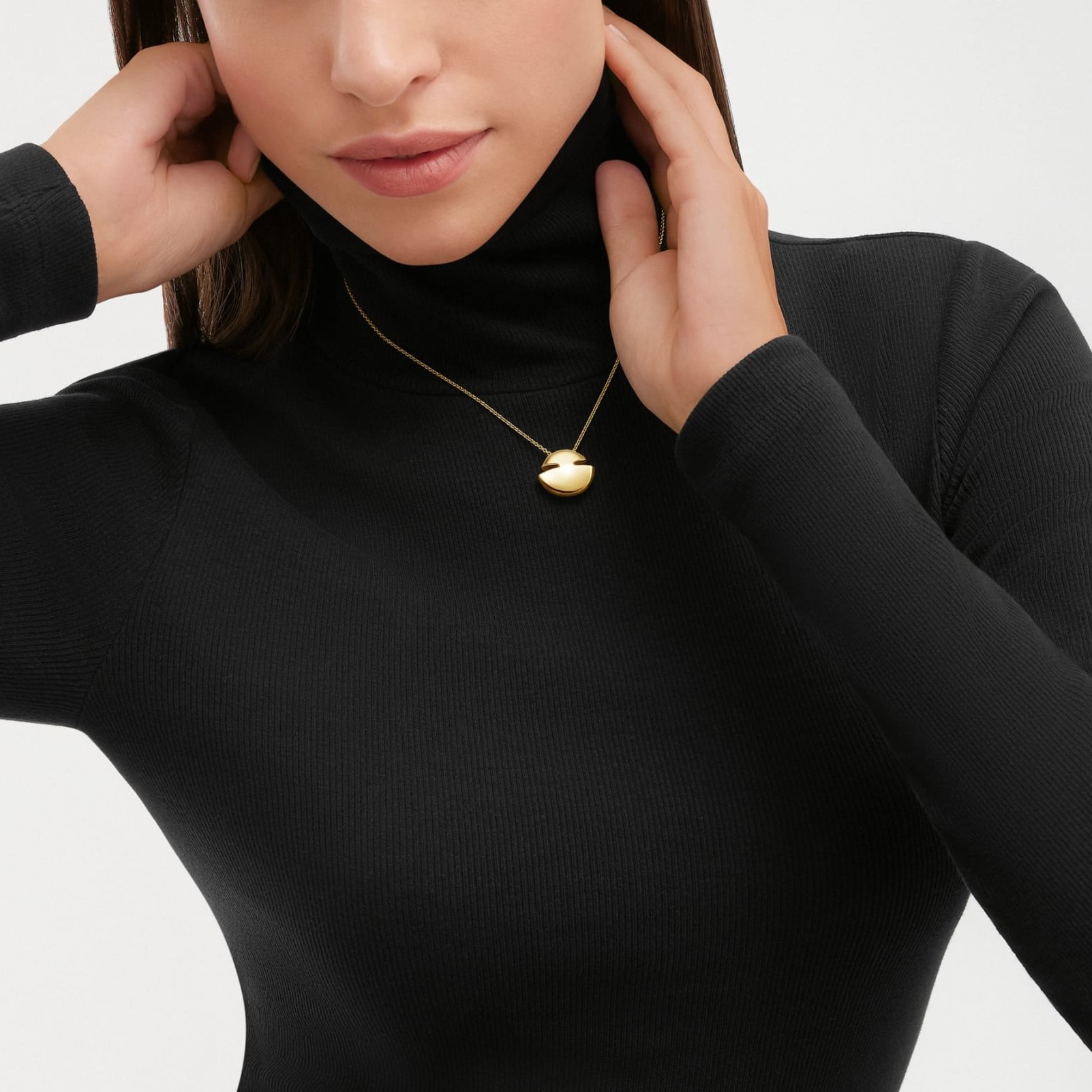 Bv1g*ai Cabochon Necklace For Women Gold Hardware 361242