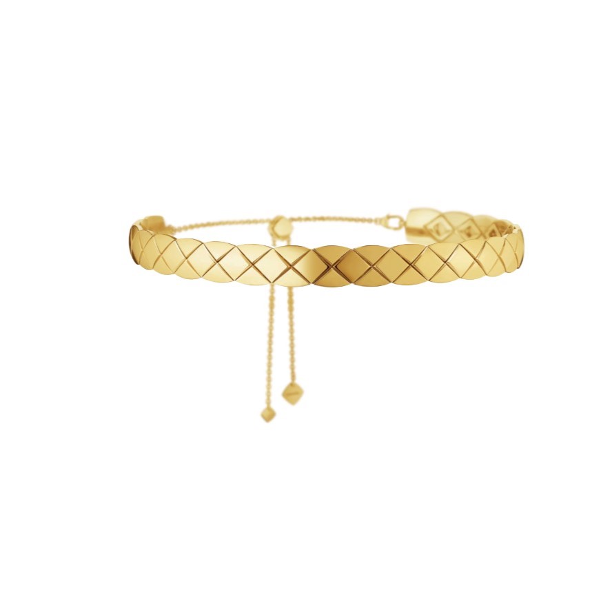 Ch**el Coco Crush S*pple Choker Gold Hardware For Women J13716