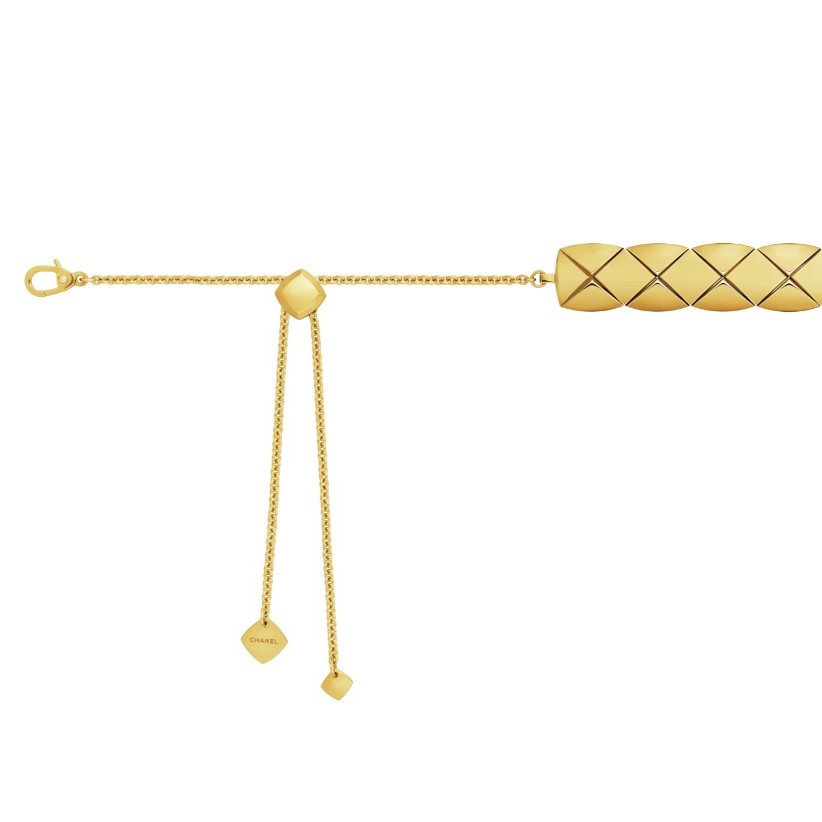 Ch**el Coco Crush S*pple Choker Gold Hardware For Women J13716