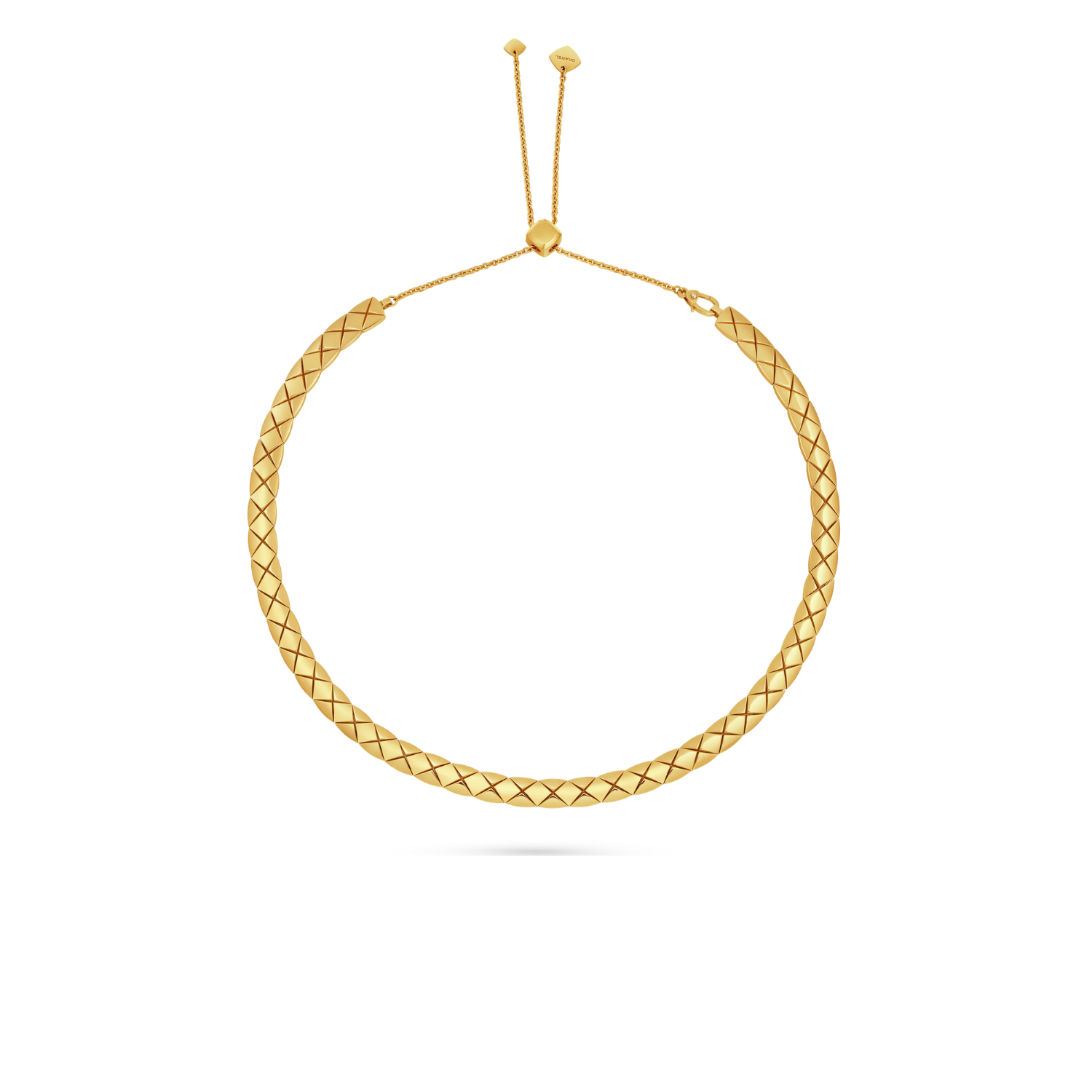 Ch**el Coco Crush S*pple Short Necklace Gold Hardware For Women J13720