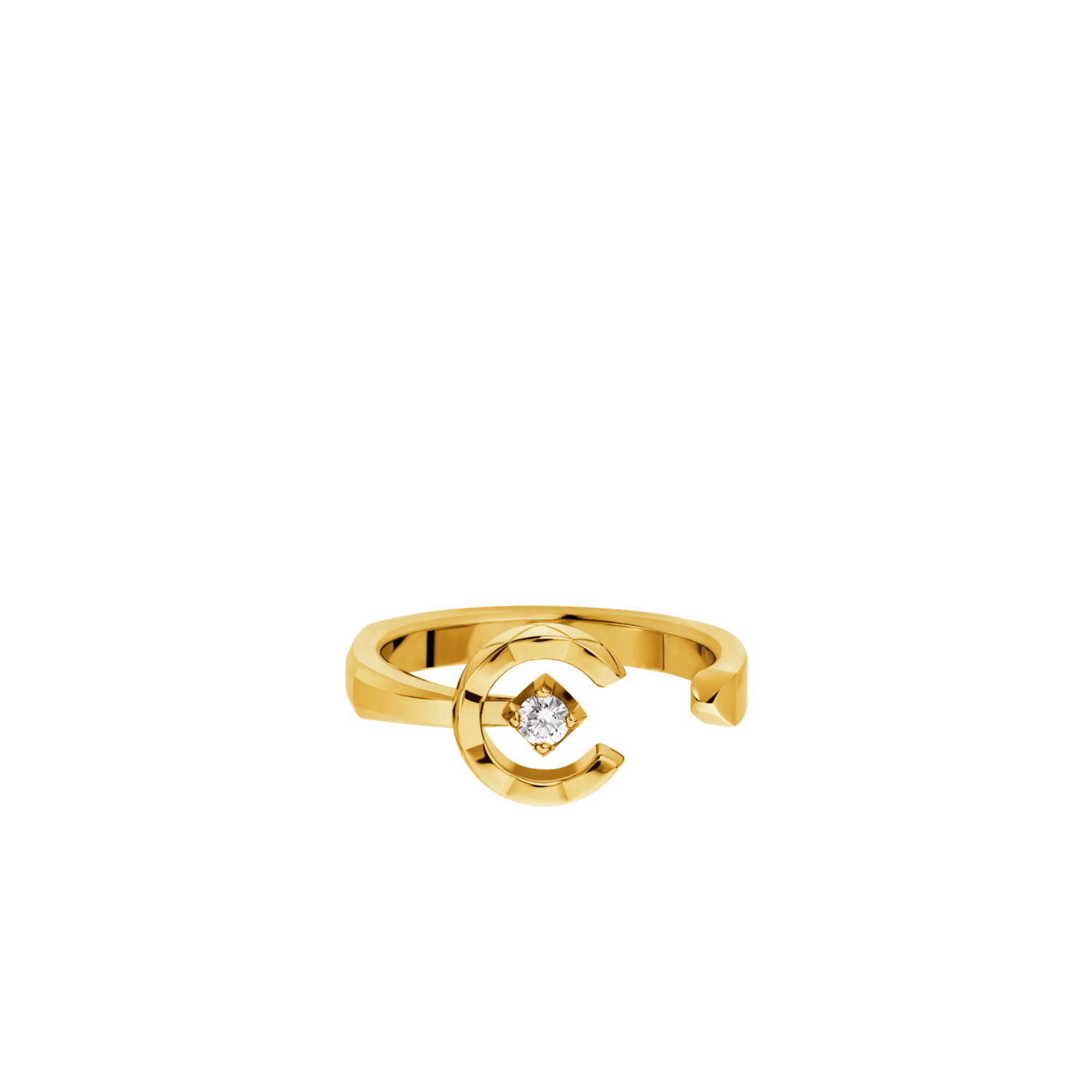 Ch**el Coco Ring Gold Hardware For Women J13725