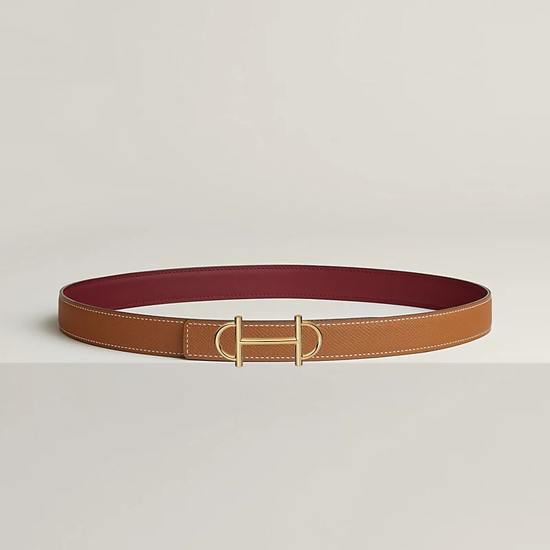 H**me5 Gamma 24mm Reversible Belt Rouge H/ Brown For Women H052150CAYF065