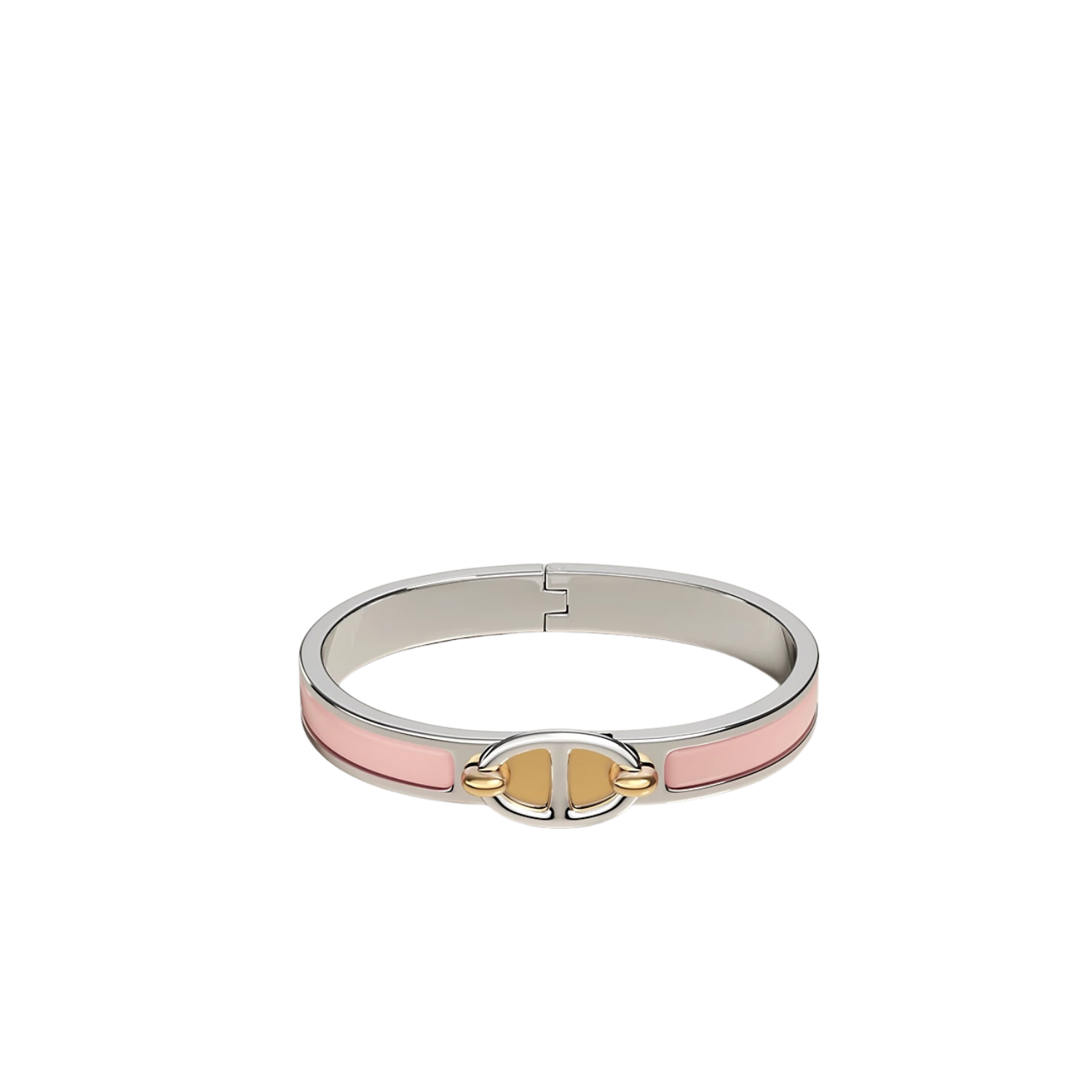 H**me5 Mini Clic Chaine D Ancre Bracelet Rose Candeur Silver Hardware For Women H209000FP1ZPM