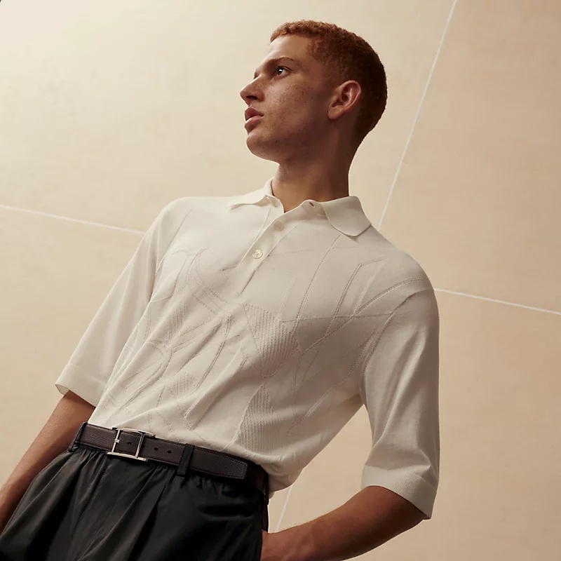 H**me5 Quentin 32mm Reversible Belt Noir/ Chocolat For Men H054550CKAB075