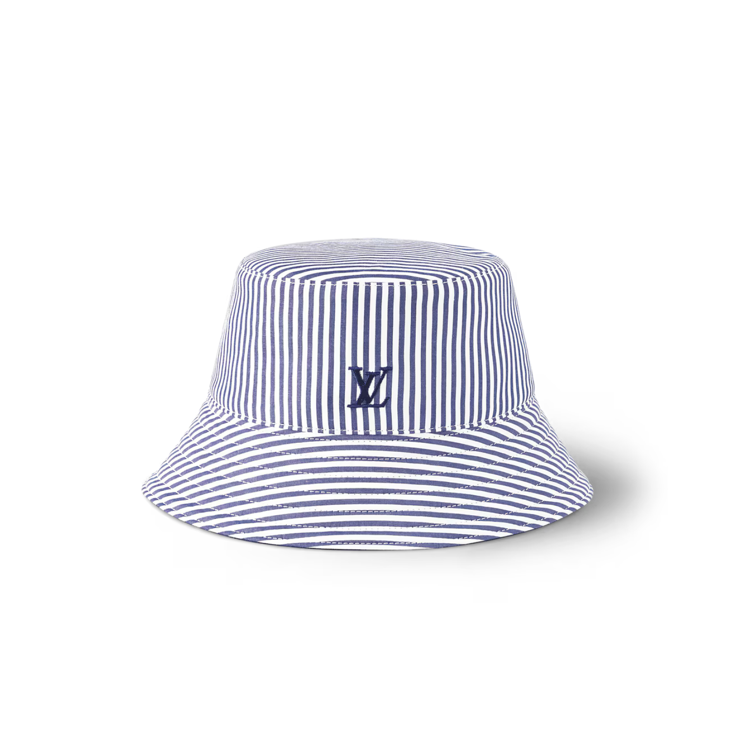 L0vis Vvtt0n LV League Striped Bucket Hat Navy Blue For Women M5158M