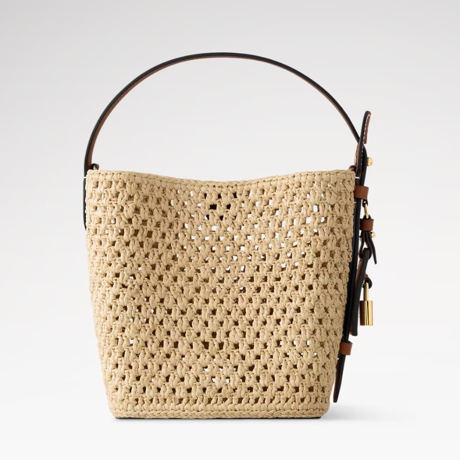 L0vis Vvtt0n All In BB Bucket Bag 6.3in/ 16cm Brown Gold Hardware For Women M14217