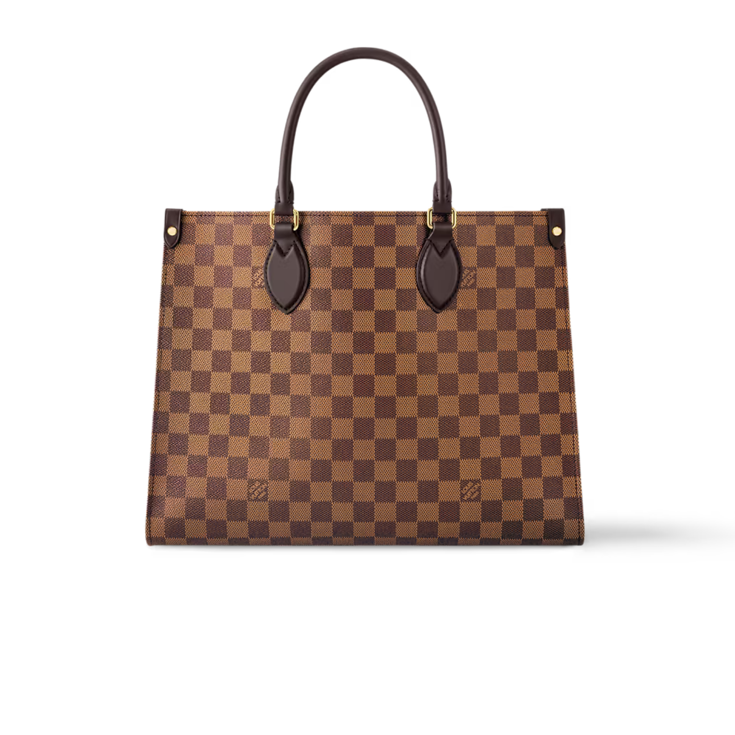L0vis Vvtt0n OnTheGo MM Tote Bag 13.8in/ 35cm Damier Ebene Gold Hardware For Women N00065
