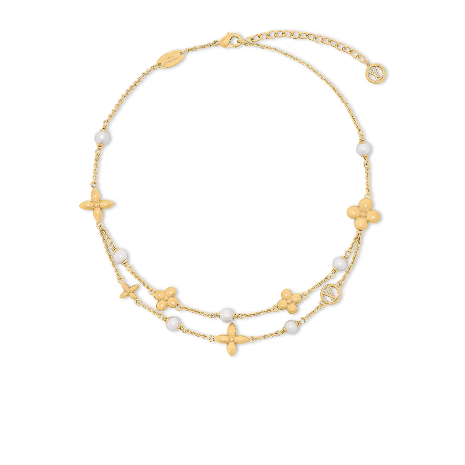 L0vis Vvtt0n Pearl Constellations Necklace Gold Hardware For Women M03508