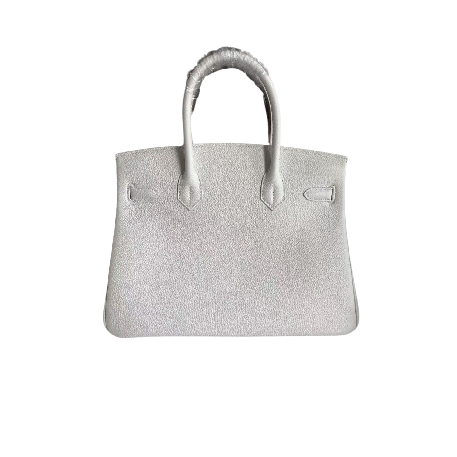 H**me5 Birkin White For Women Gold Toned Hardware 11.8in/30cm