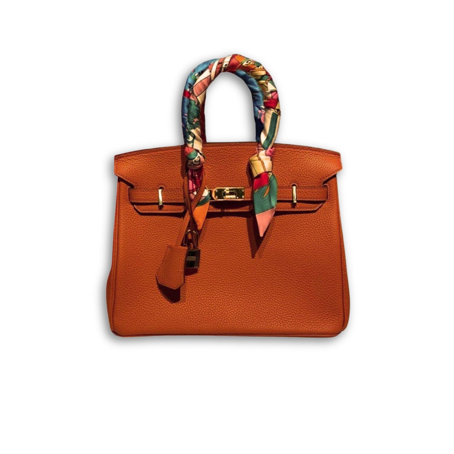 H**me5 Birkin Orange Semi Handstitched With Gold Toned Hardware For Women 30cm/11.8in