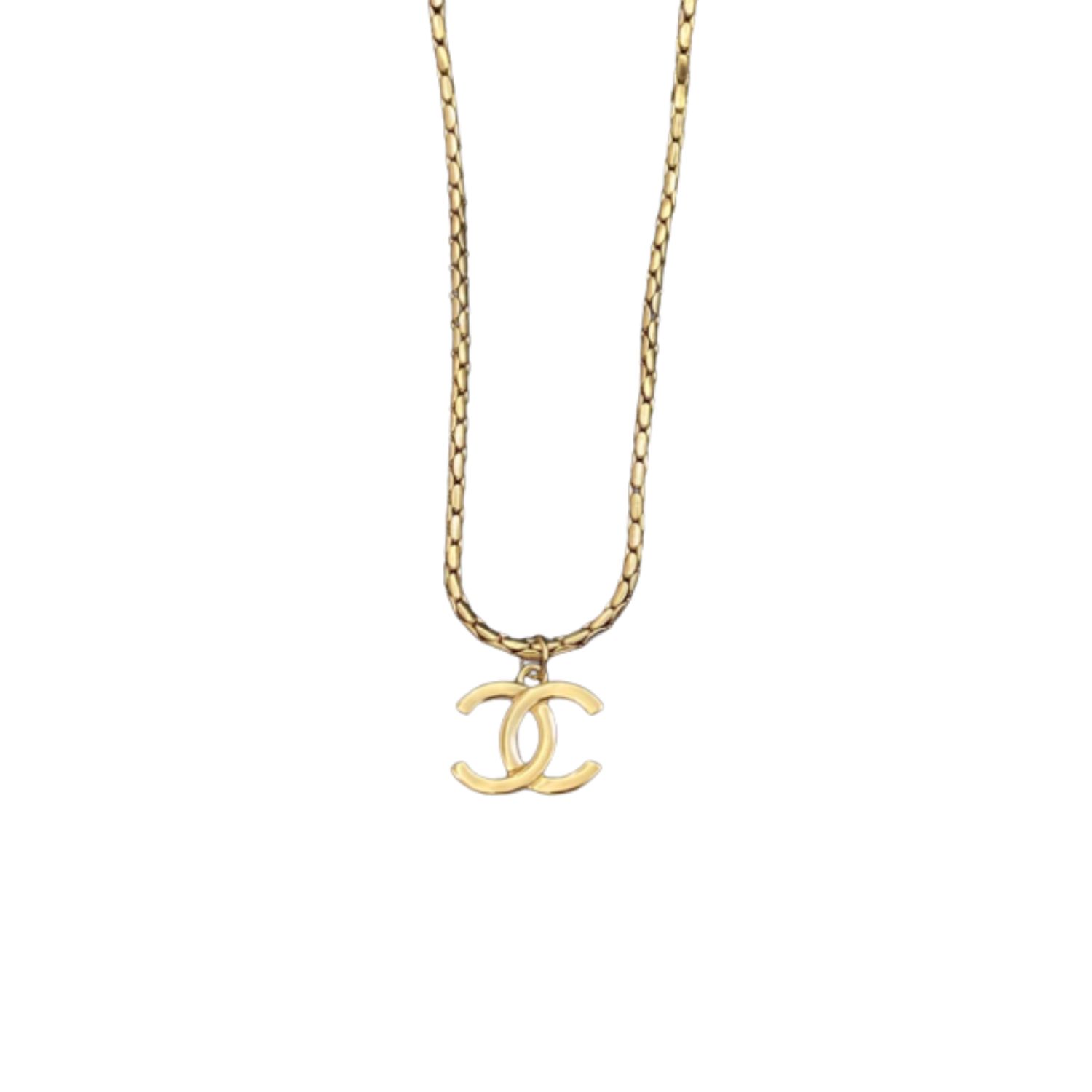 Ch**el CC Necklace Gold For Women