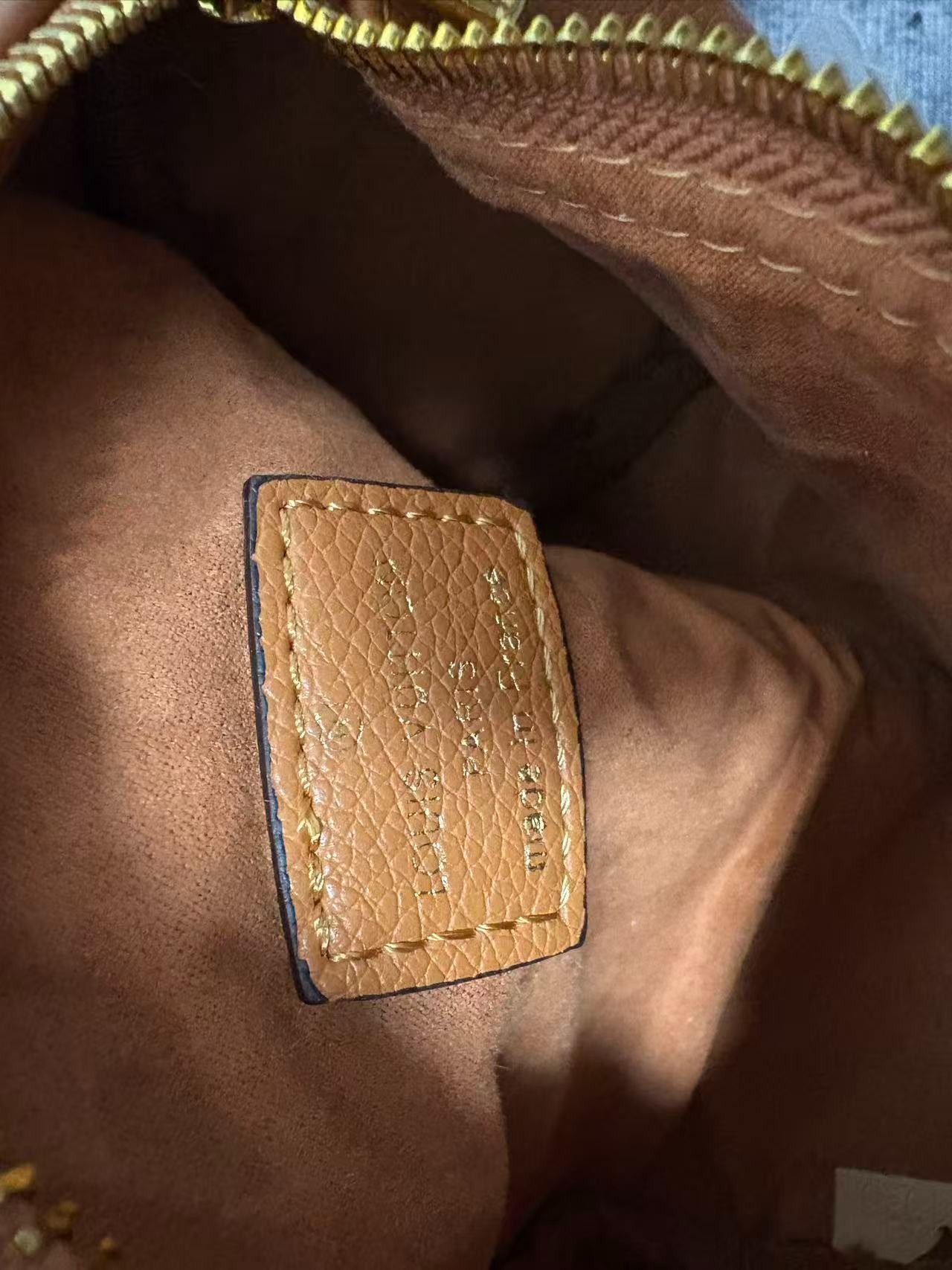 L0vis Vvtt0n Nano Speedy Monogram Empreinte Brown For Women, Women’s Handbags, Shoulder And Crossbody Bags 6.3in/16cm