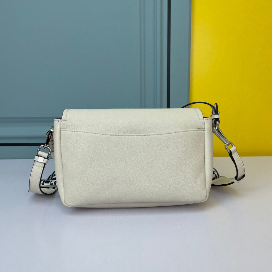 Pra*a Shoulder Bag White For Women, Women’s Bags 9in/23cm 1BD314_2DKV_F0009_V_3OO