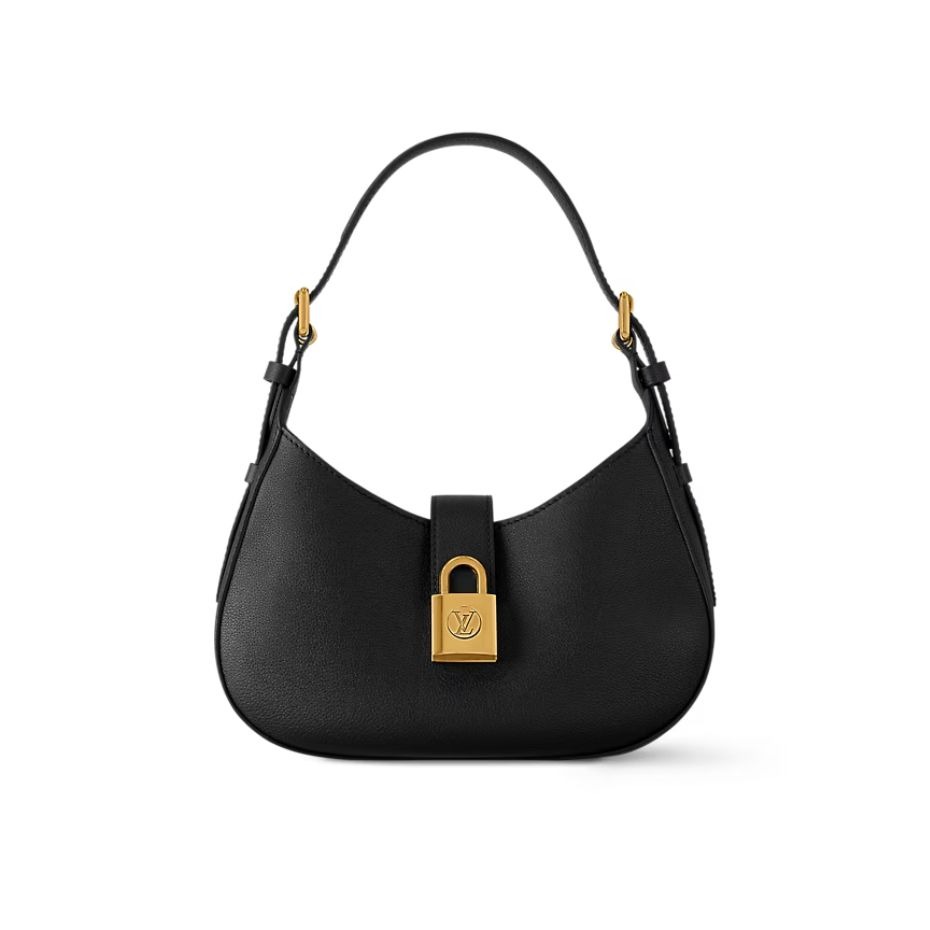 L0vis Vvtt0n Low Key Shoulder Bag Black For Women 10 Inches/ 26 Cm M24611