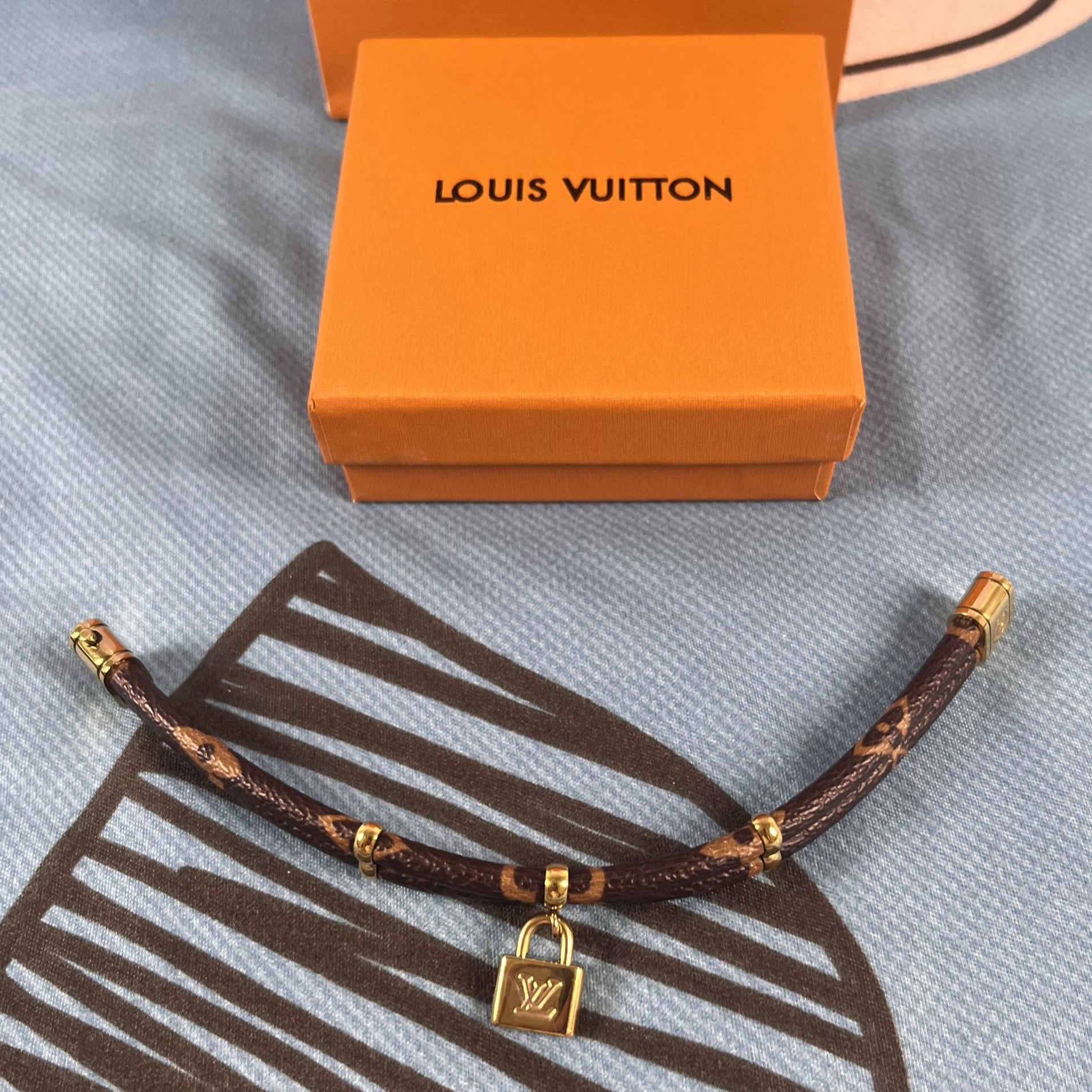 L0vis Vvtt0n Double Bracelet Brown For Women