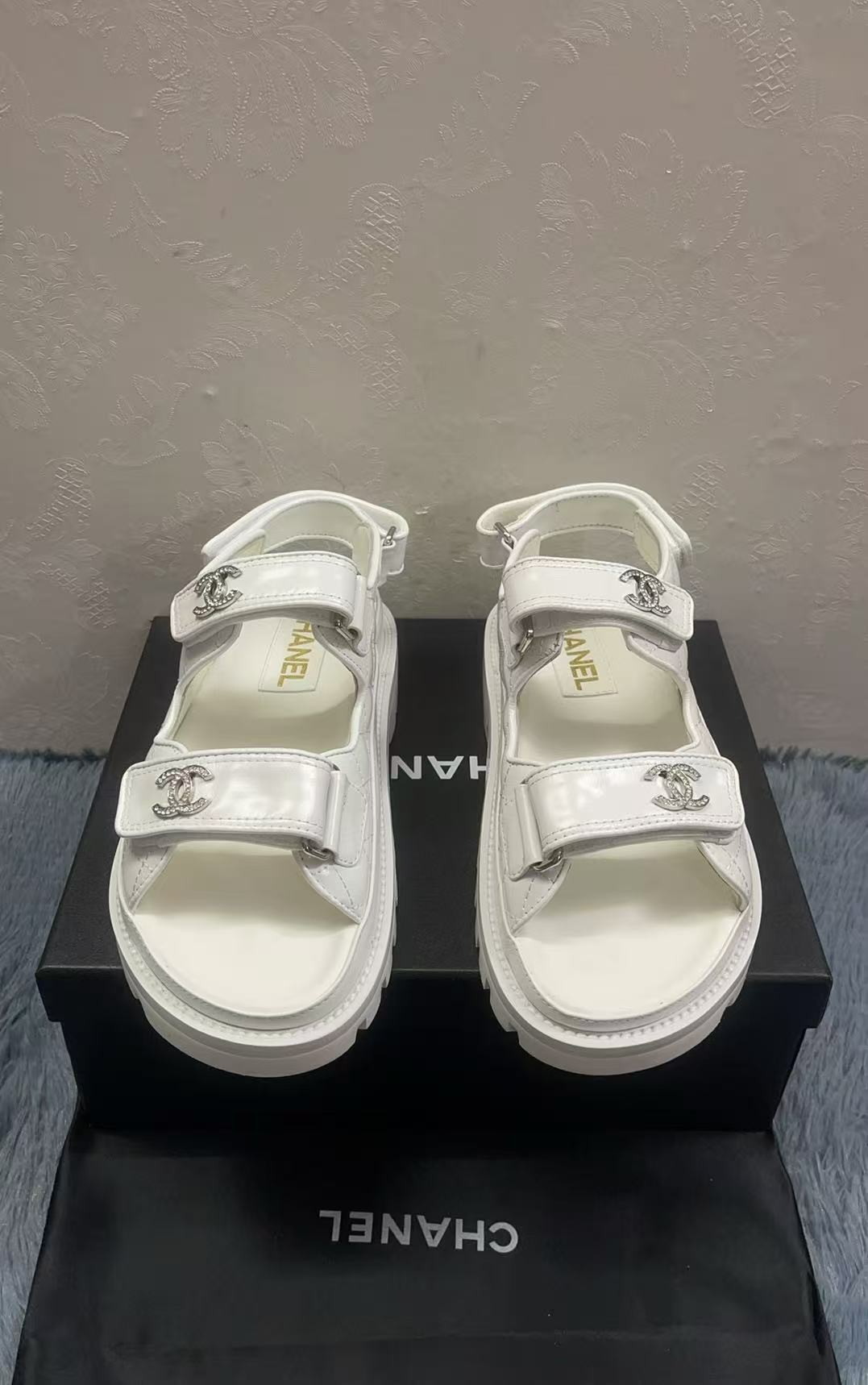 Ch**el Sandals White For Women