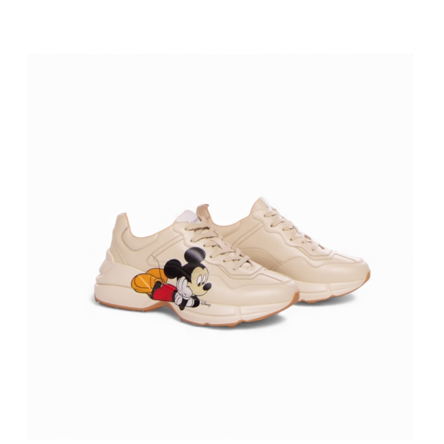 Gvc*1 x Disney Men’s Rhyton Sneaker With Mickey Mouse Beige For Men 602049 DRW00 9522