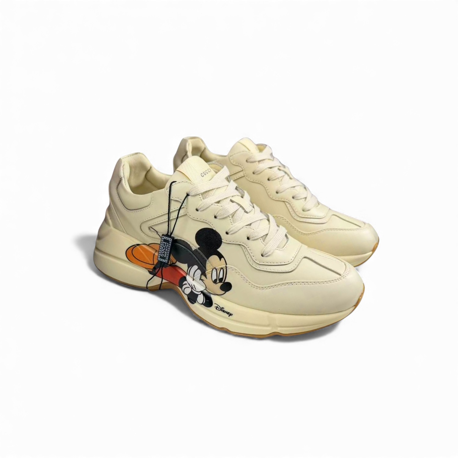 Gvc*1 x Disney Women’s Rhyton Sneaker With Mickey Mouse Beige For Women 602049 DRW00 9522