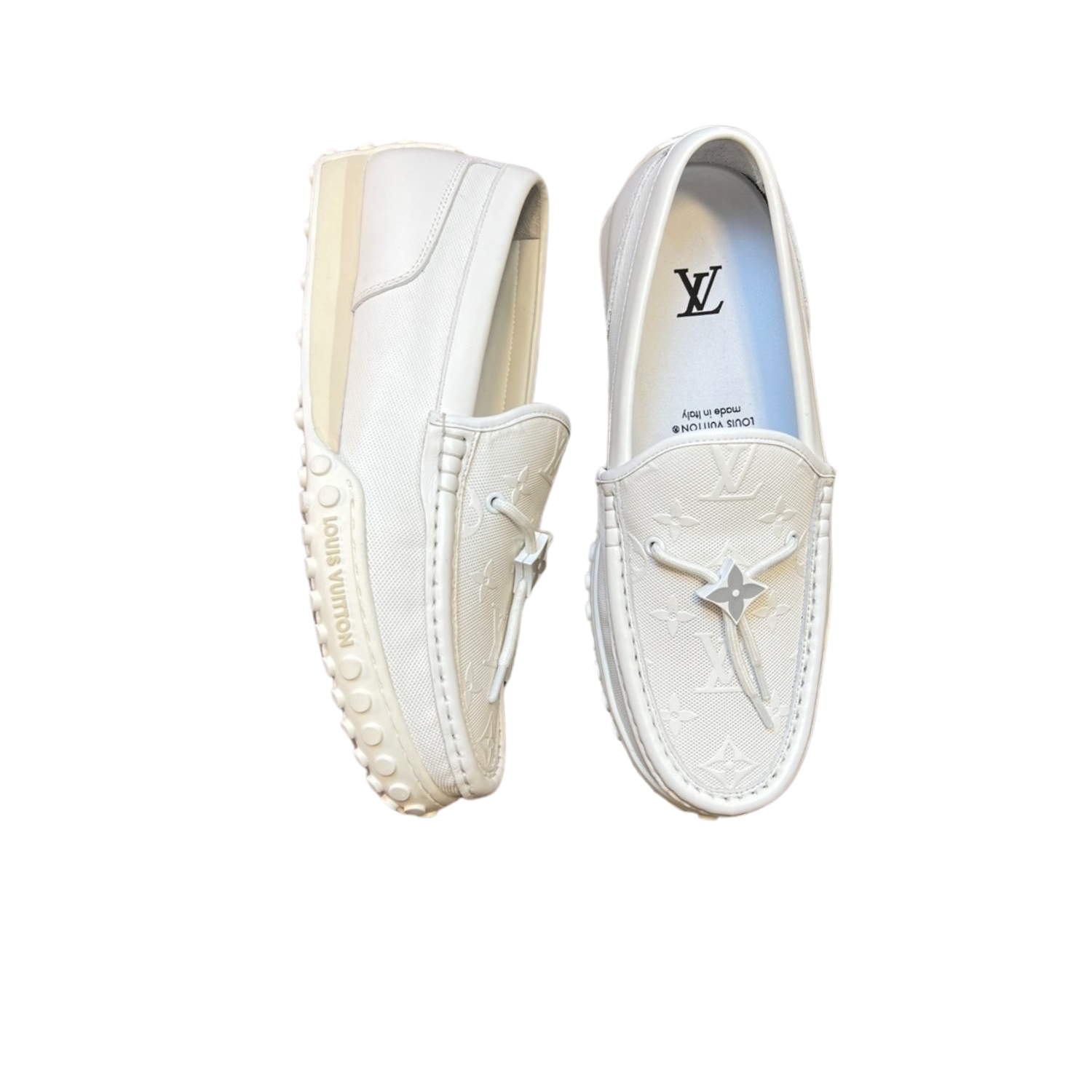 L0vis Vvtt0n LV Racer Moccasin White For Men