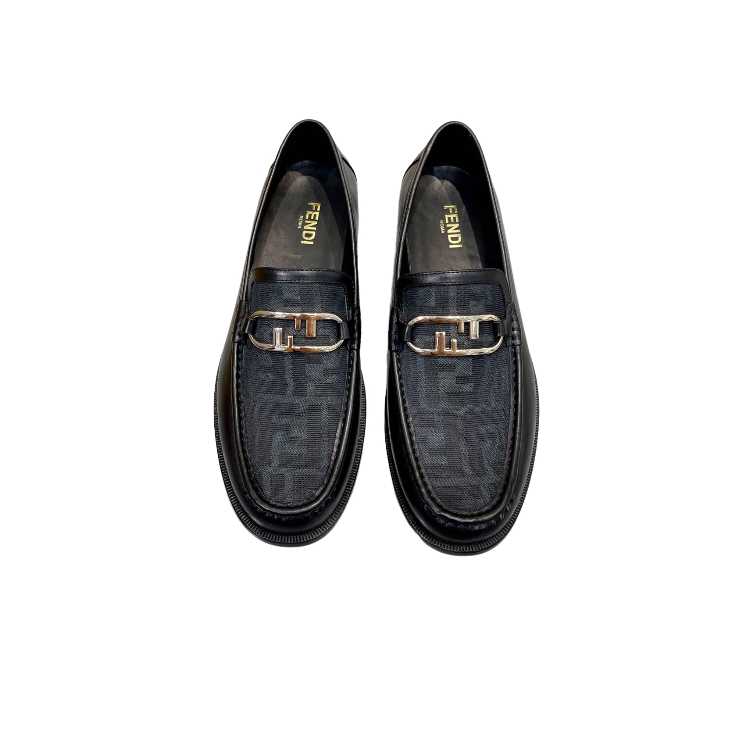 F**di FD O’Lock Loafers Black For Men