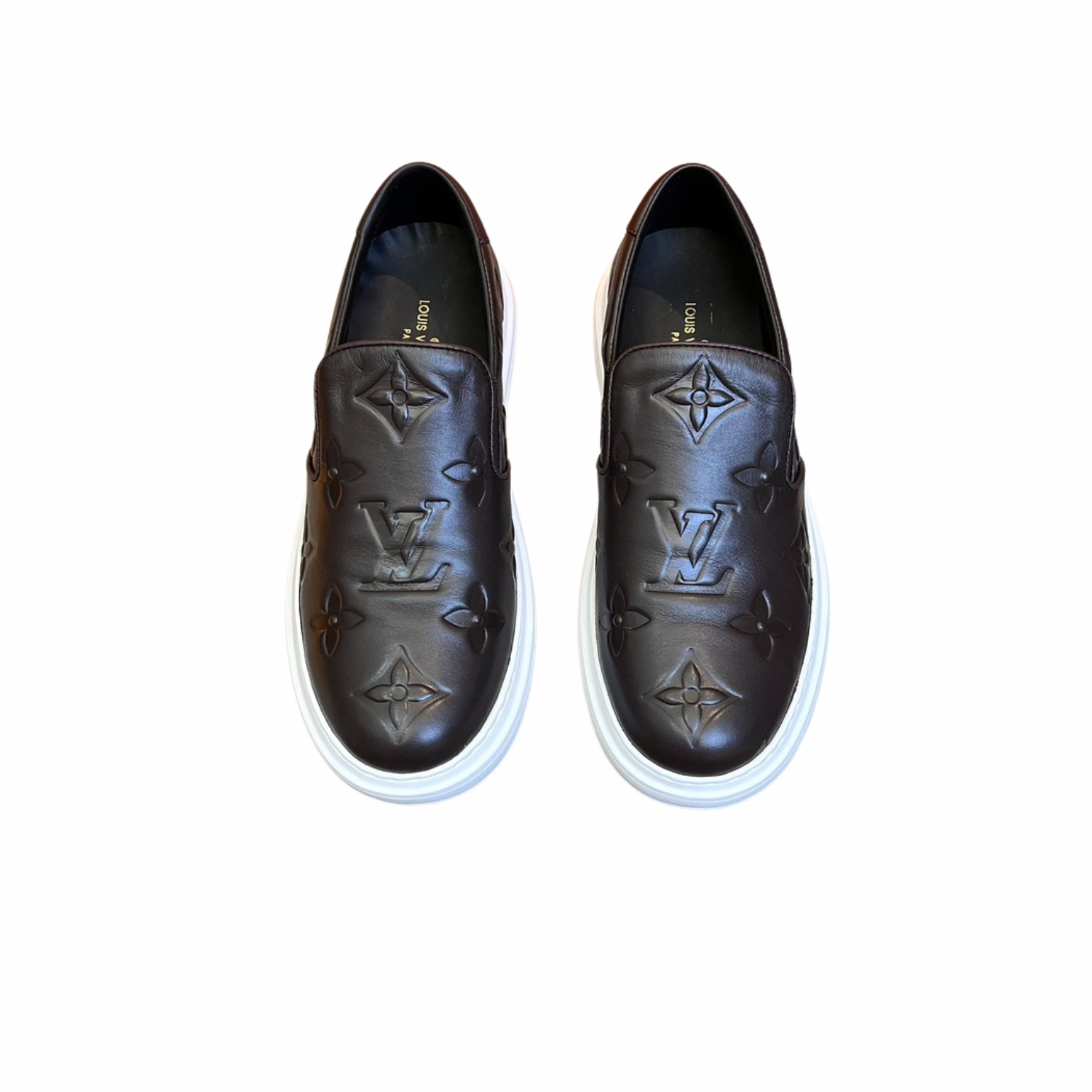 L0vis Vvtt0n Beverly Hills Slip On Brown For Men