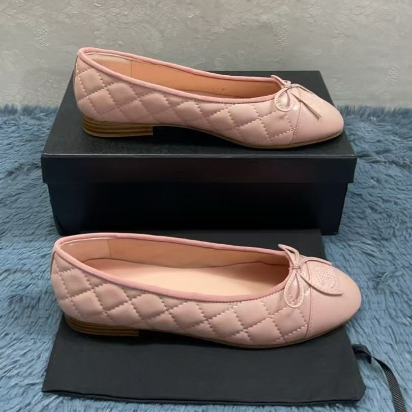 Ch**el Ballet Flats Light Pink For Women