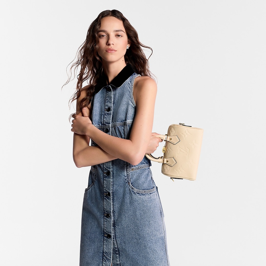 L0vis Vvtt0n Speedy Bandouliere 20 Beige For Women‎ 8.1in/20.5cm M58954