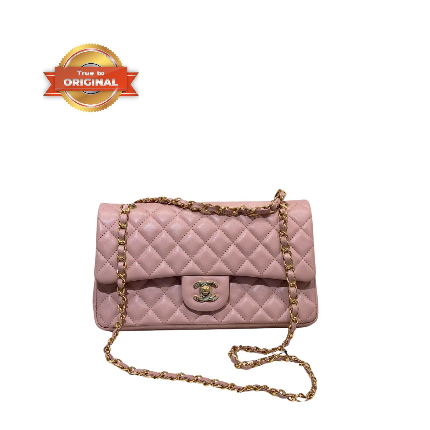 [True-to-ORIGINAL] Ch**el Classic 11.12 Handbag Light Pink For Women 9.9in/25.5cm A01112 Y04059 NJ523