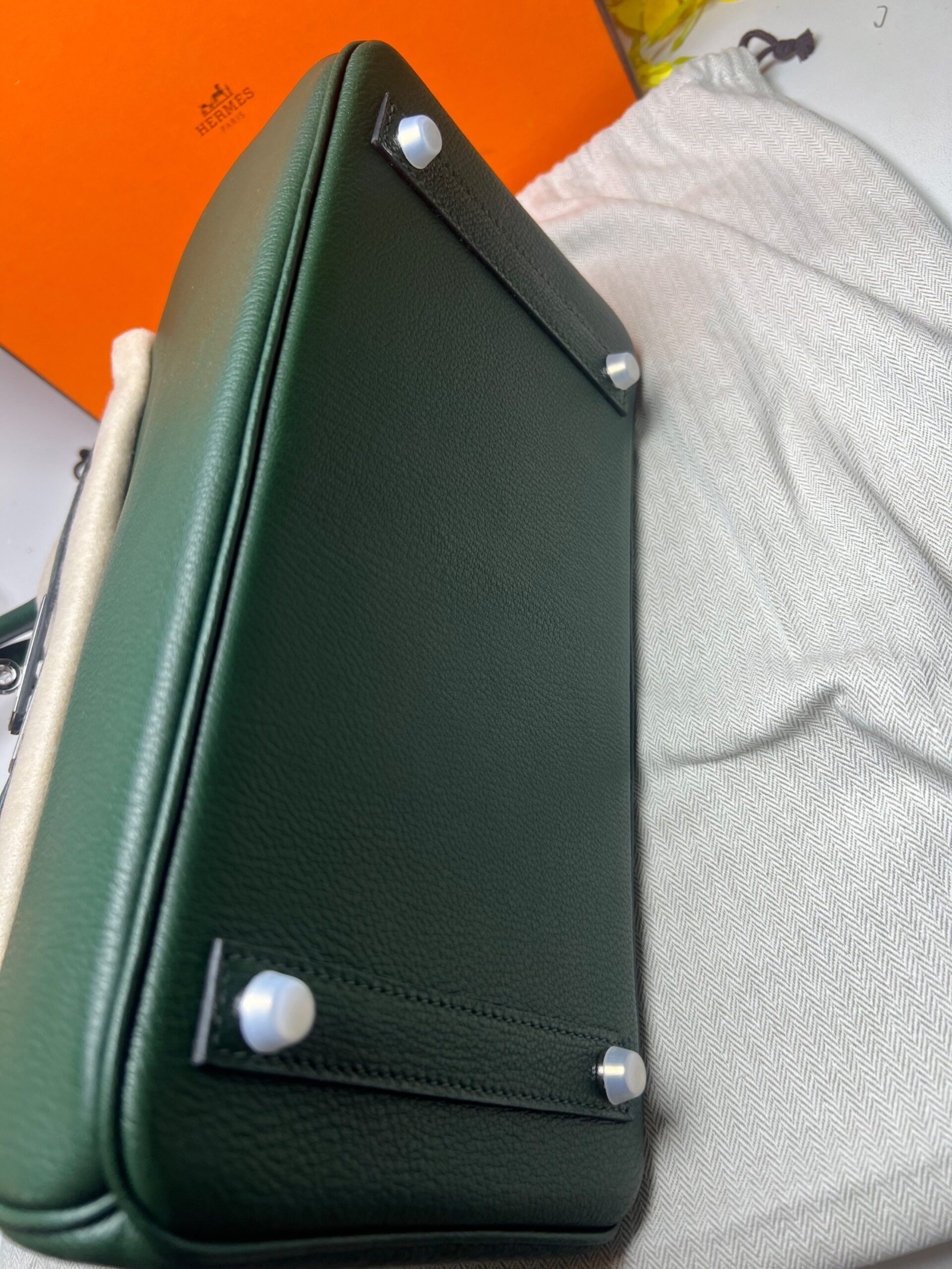 H**me5 Birkin 30 Togo Dark Green For Women Silver Toned Hardware 11.8in/30cm