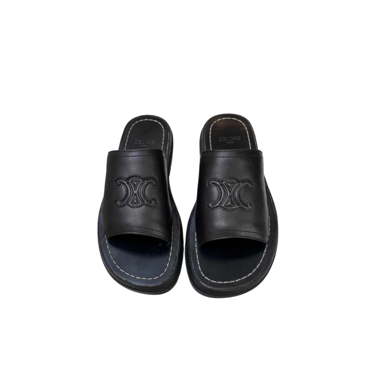Ce1i*e Clea Triomphe Slide Black For Women