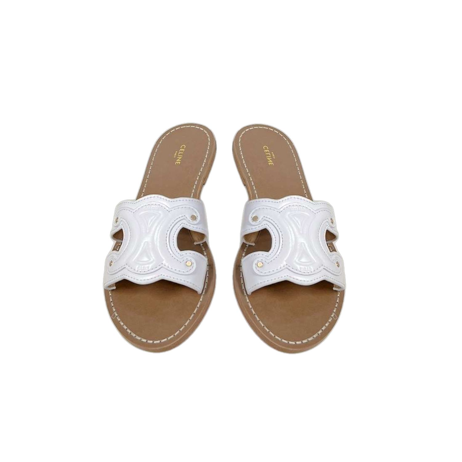 Ce1i*e Triomphe Mule White For Women