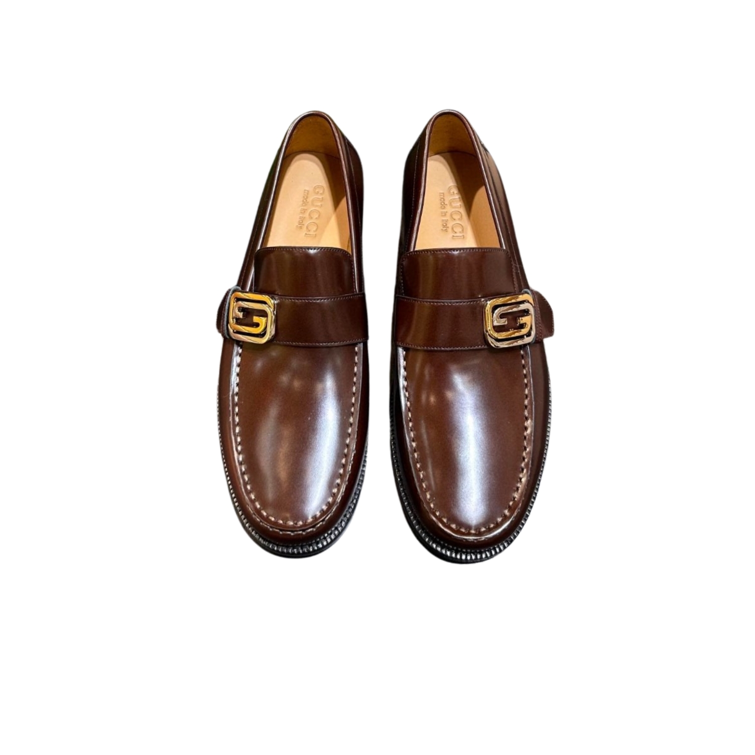 Gvc*1 Interlocking G Loafer Brown For Men