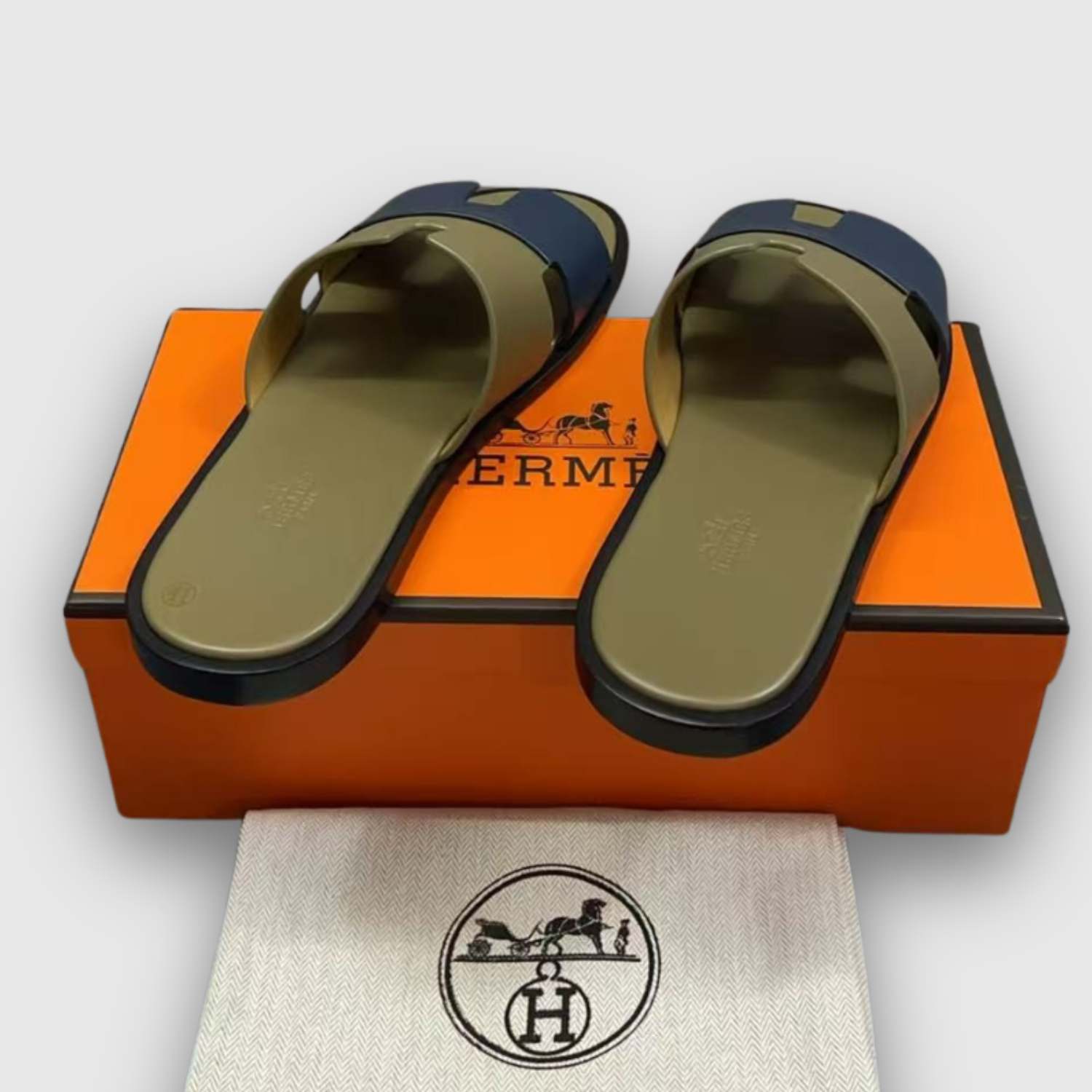 H**me5 Izmir Sandal Green/Indigo For Men H211868ZH61415