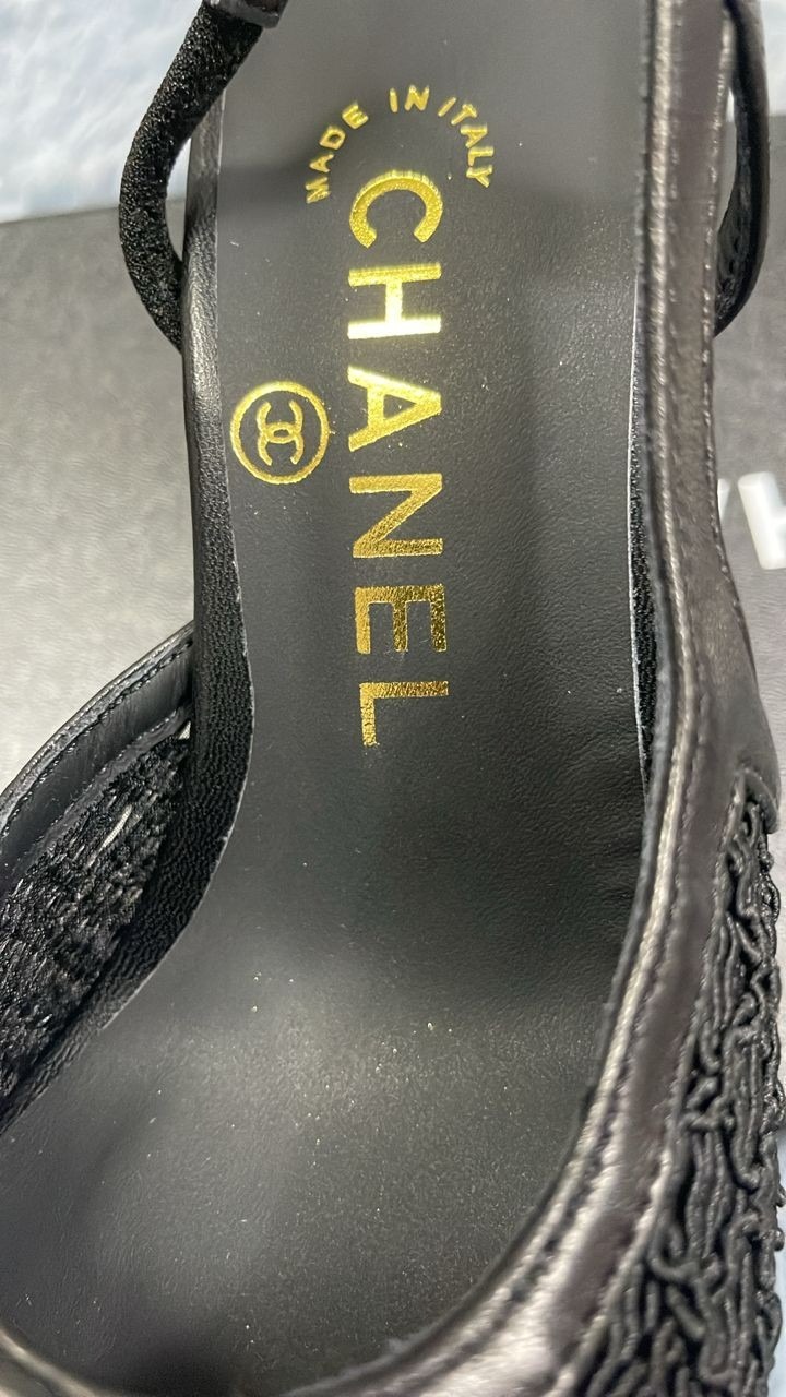 Ch**el Slingbacks Black For Women G45509-B20352-94305