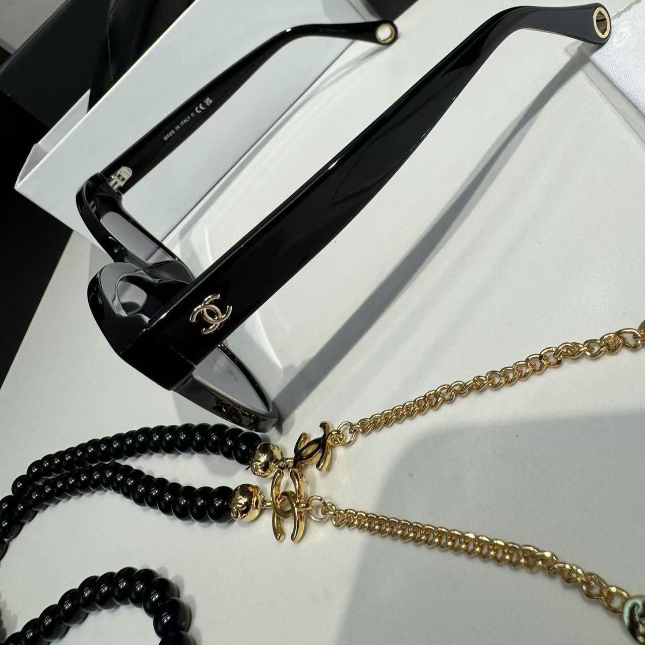 Ch**el Square Sunglasses Black For Women A71510 X02016 S2218