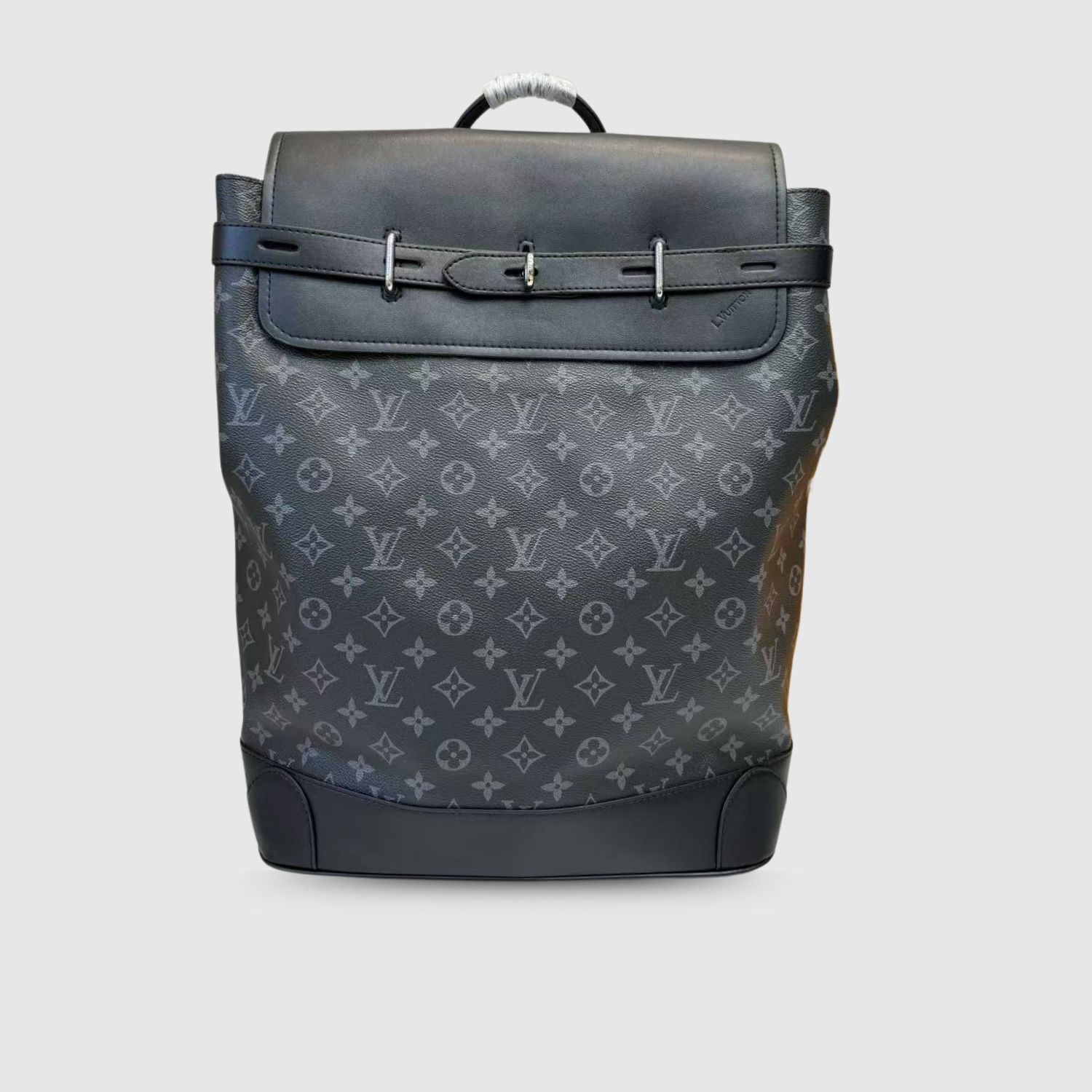 L0vis Vvtt0n Steamer Backpack Bag Black For Men 12.6in/32cm M44052