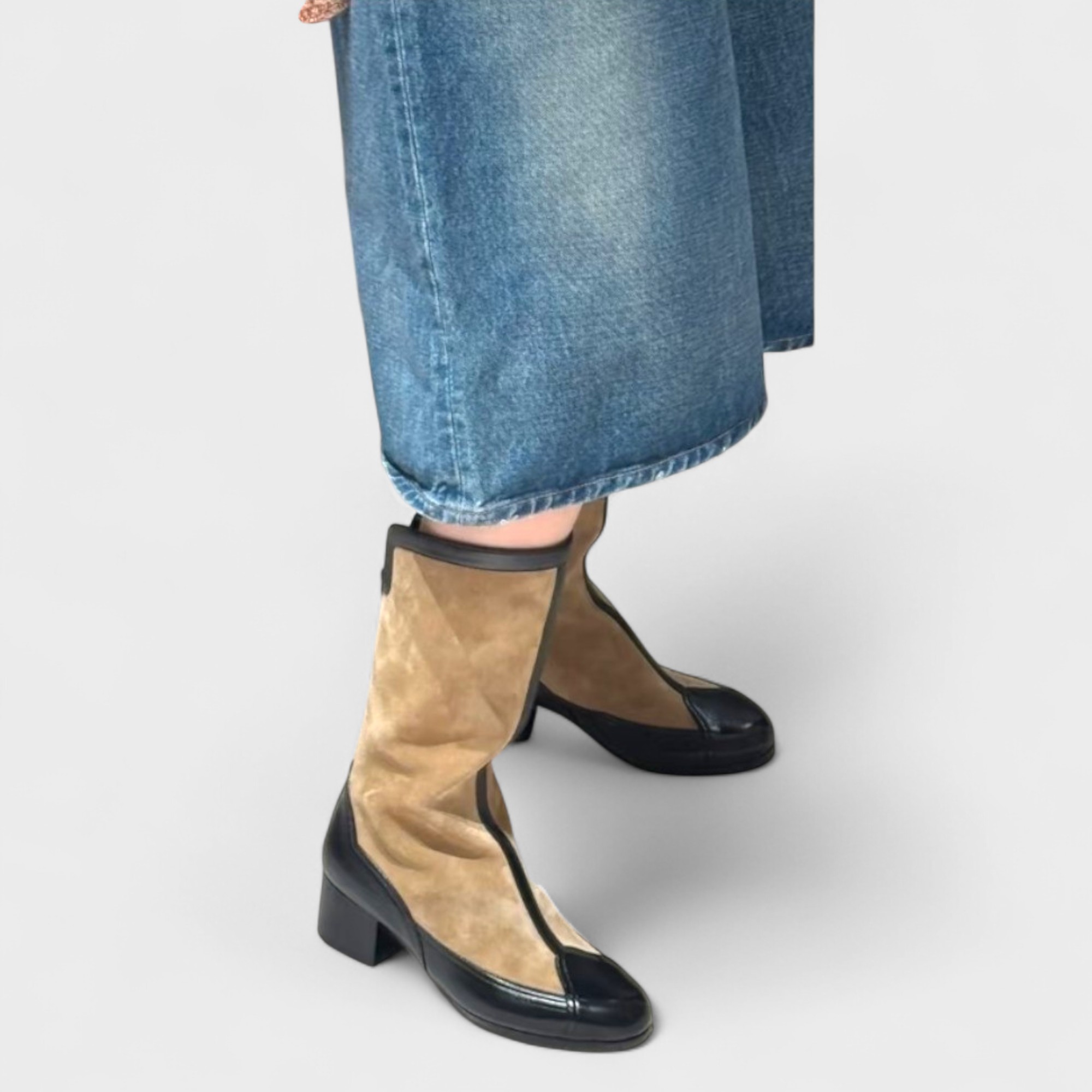 Ch**el High End Handicraft Knee Boots Camel For Women