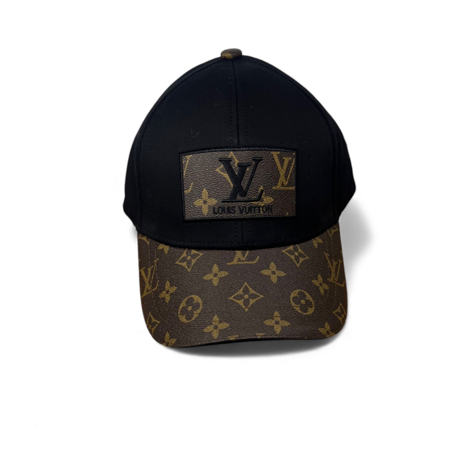 L0vis Vvtt0n Embroidered Logo Baseball Cap Black LV Cap
