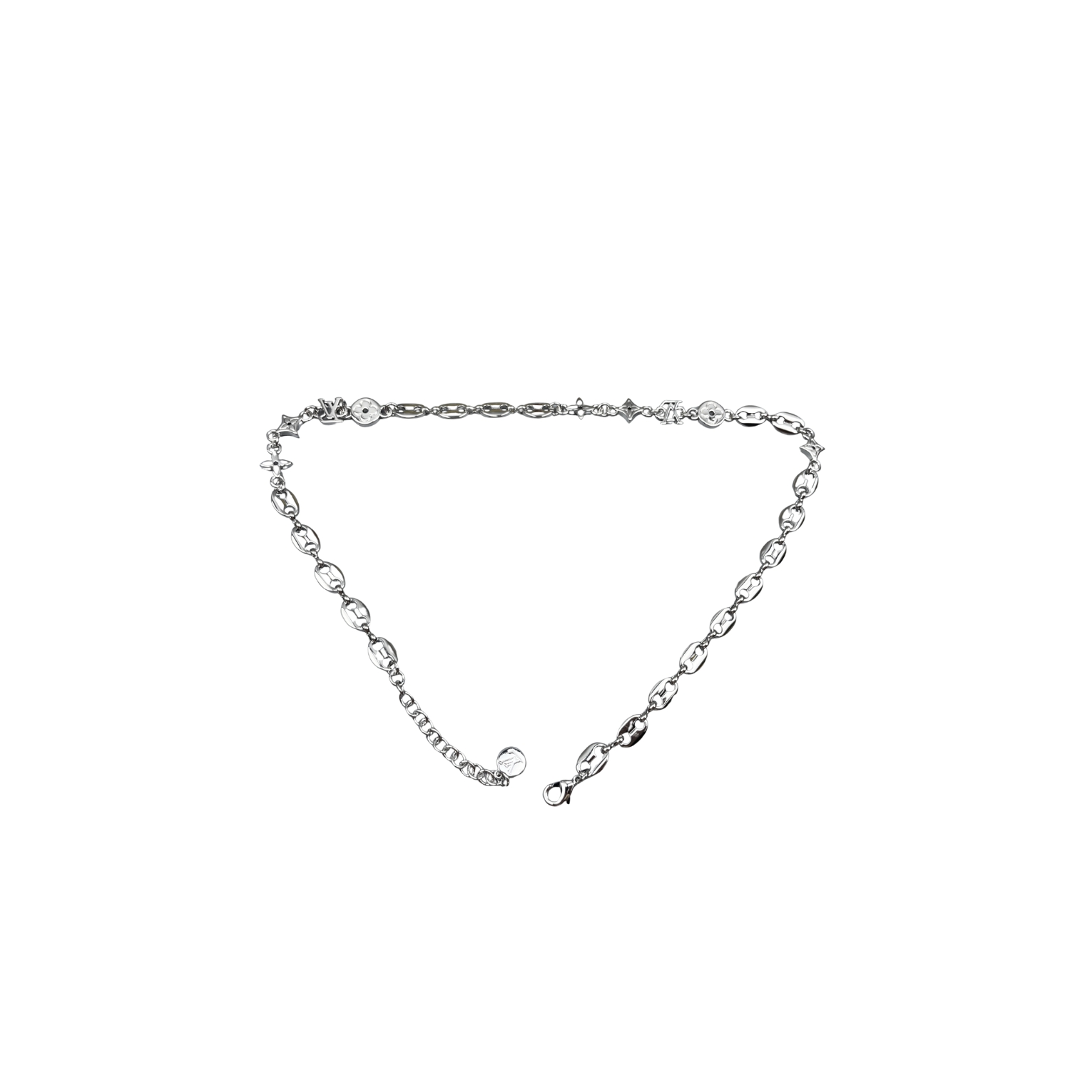 L0vis Vvtt0n Sailor Necklace Silver-Toned