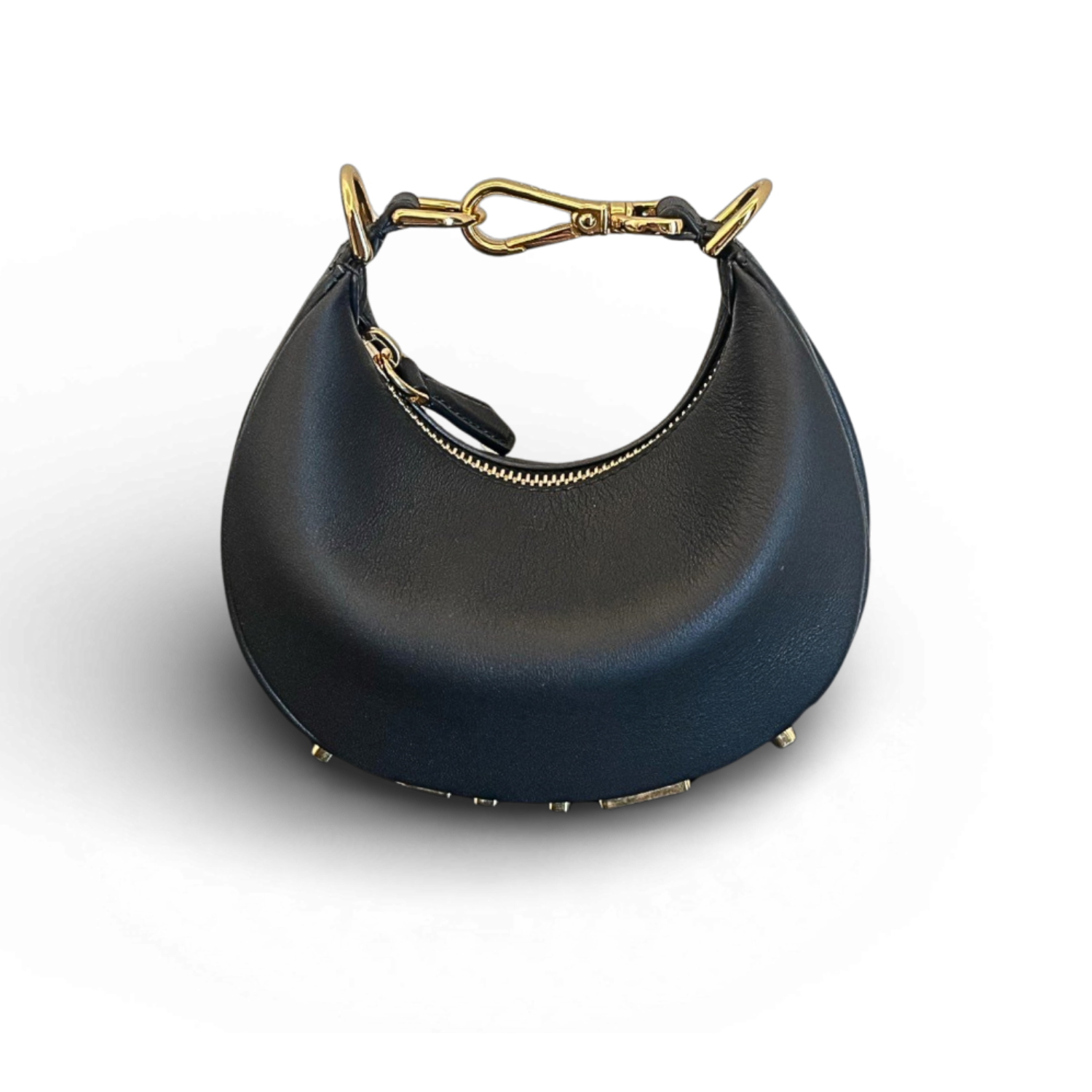 F**di Nano F**digraphy Black For Women, Women’s HandBags 6.7in/17cm FF 8BR798A5DYF1HEJ