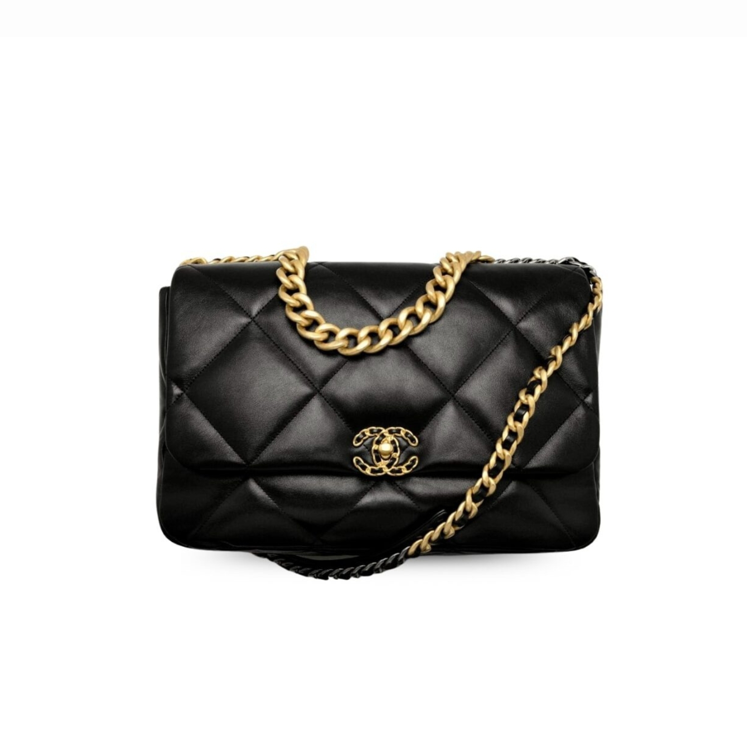 Ch**el 19 Maxi Handbag Black For Women, Women’s Bags, Shoulder And Crossbody Bags 14in/36cm AS1162 B04852 94305