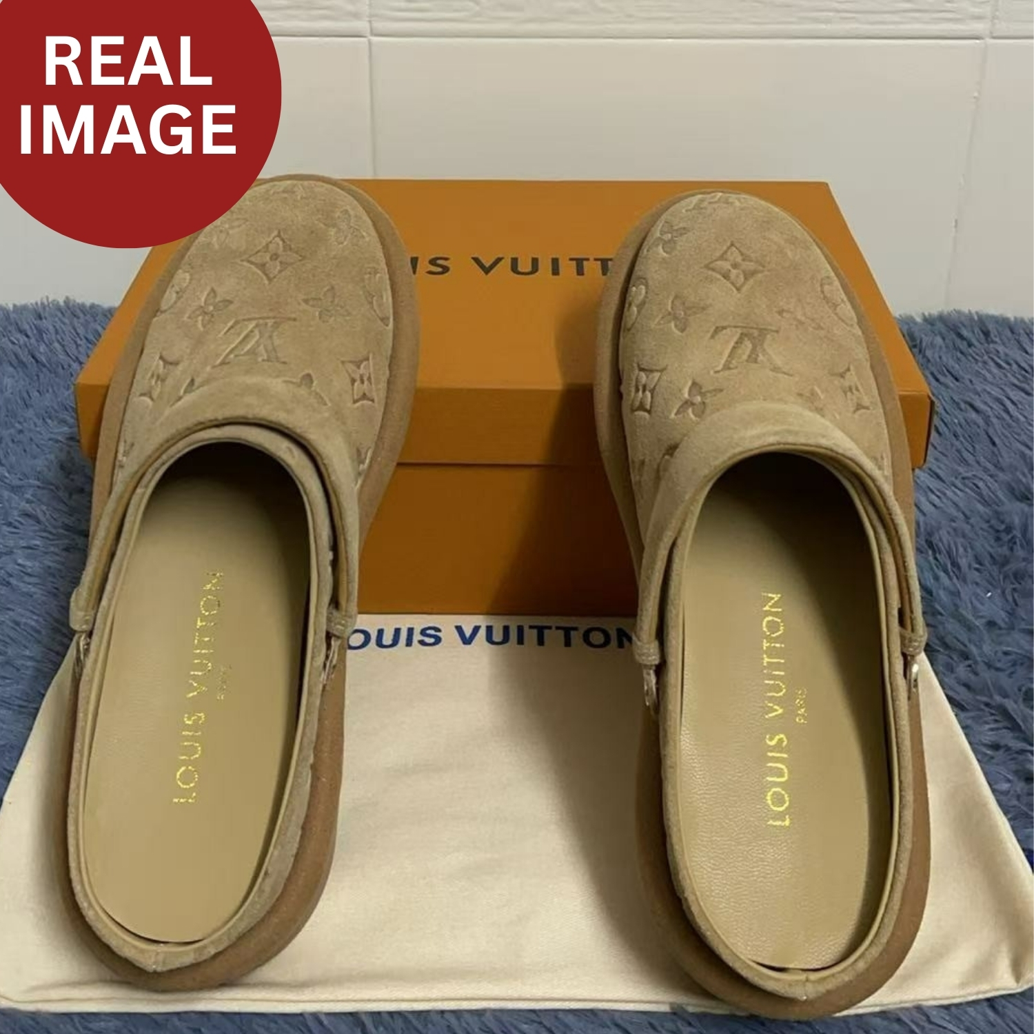 L0vis Vvtt0n Aspen Platform Clog Beige For Women