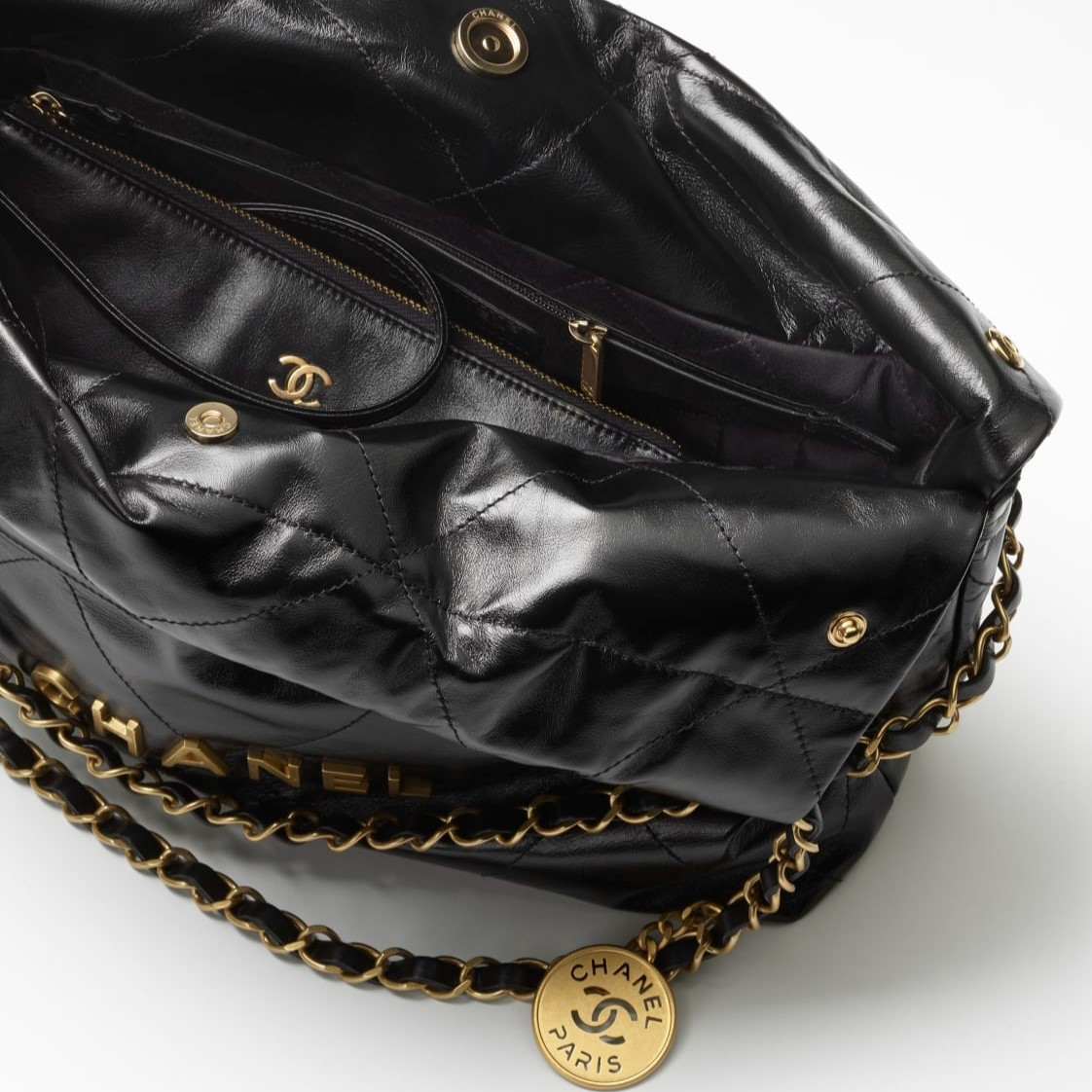 Ch**el 22 Small Handbag Black For Women 14.4in/37cm AS3260 B17724 94305