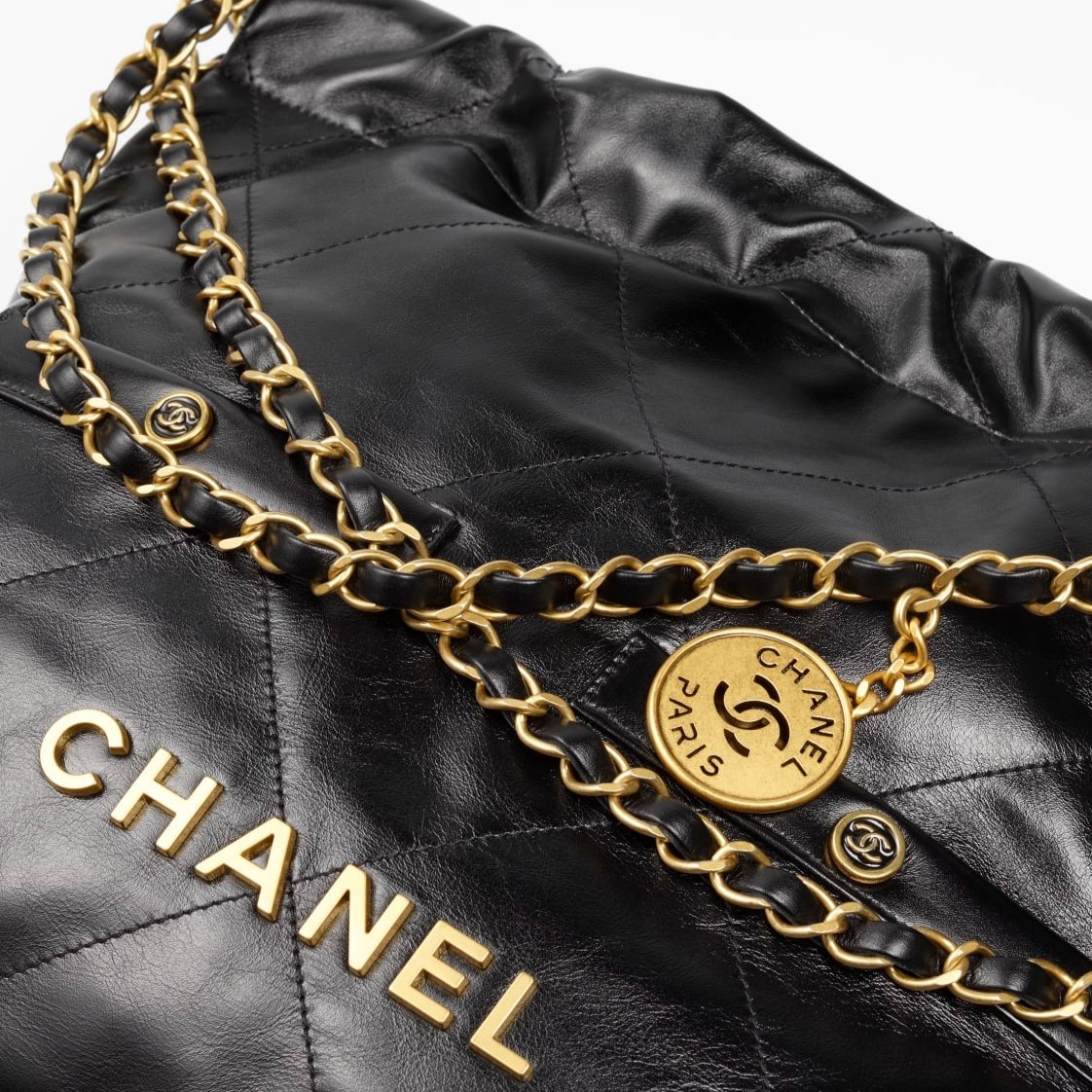 Ch**el 22 Small Handbag Black For Women 14.4in/37cm AS3260 B17724 94305