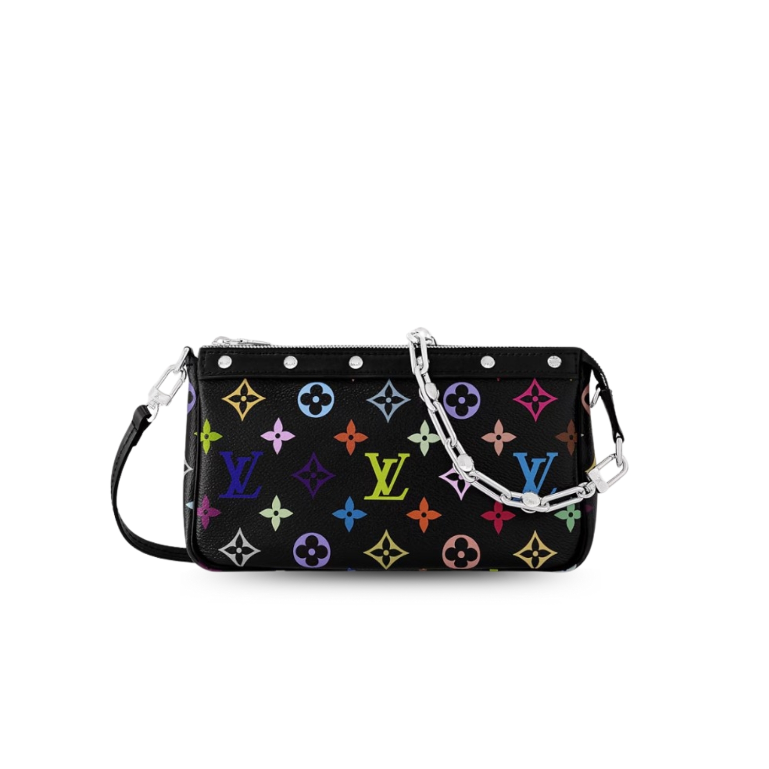 L0vis Vvtt0n LV x TM Pochette Accessoires Multicolore Noir For Women 8.7in/22cm M13663