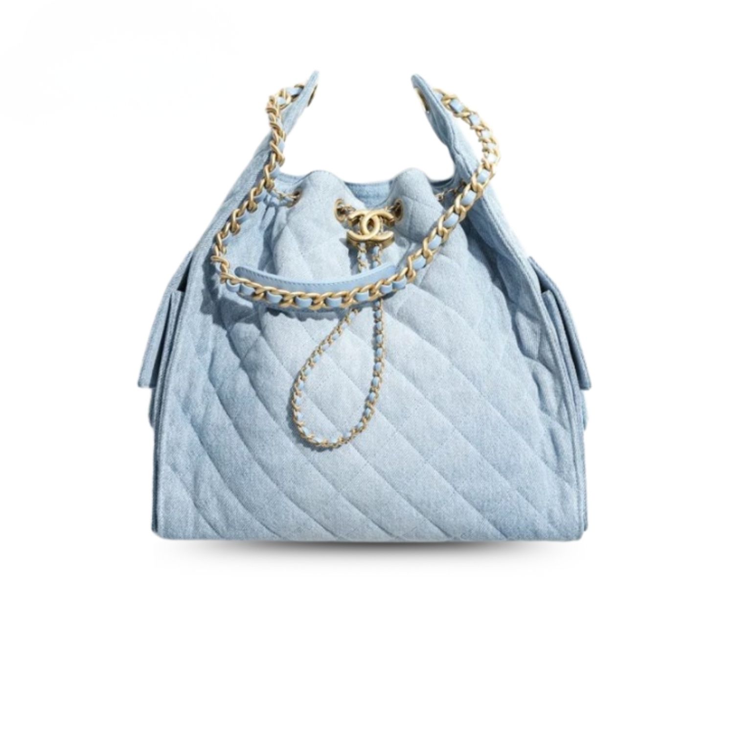 Ch**el 25 Medium Handbag Blue For Women 11.8in/30cm AS5311-B20603-U0475