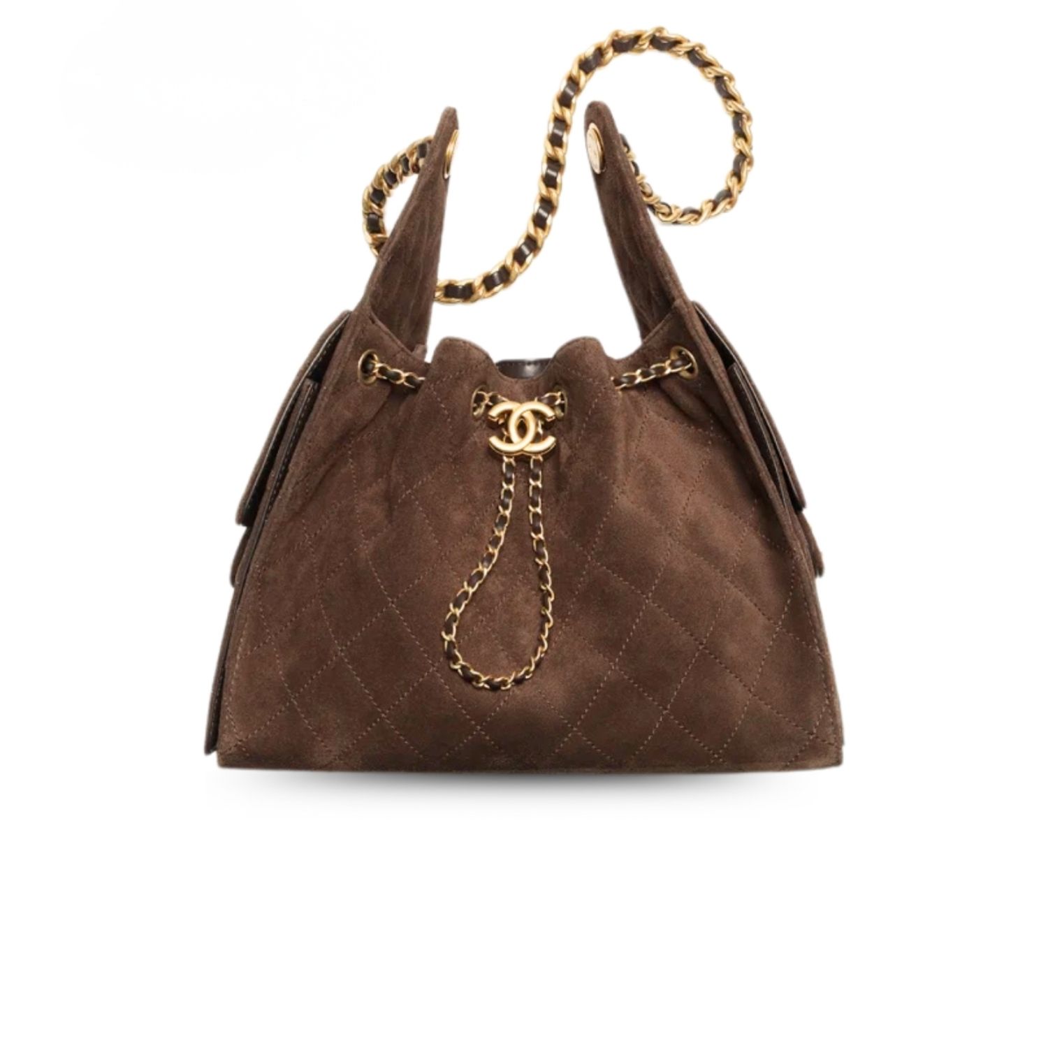 Ch**el 25 Small Handbag Dark Brown For Women 10.2in/26cm AS5293-B18799-U3950