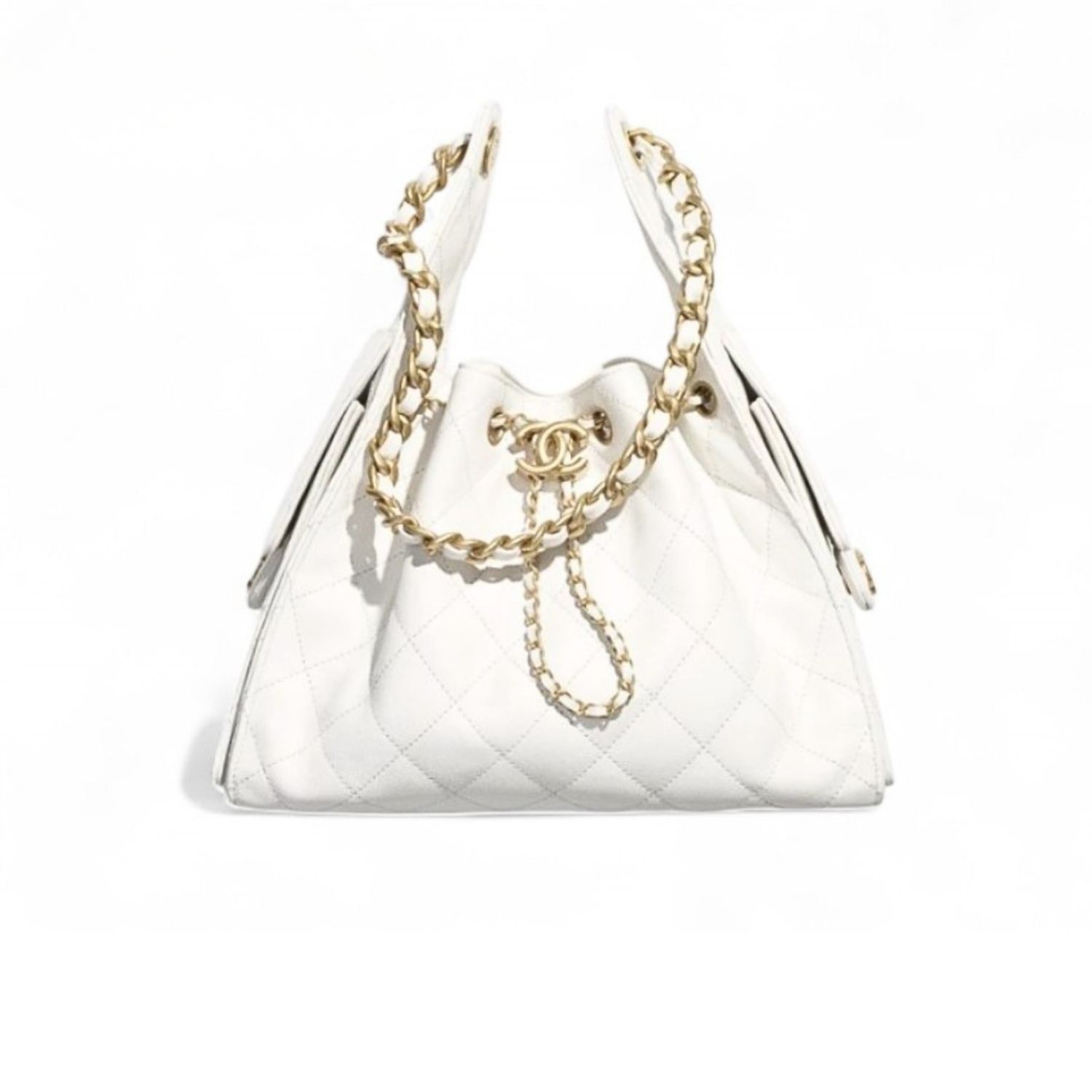 Ch**el 25 Small Handbag White For Women 10.2in/26cm AS5293-B20304-10601