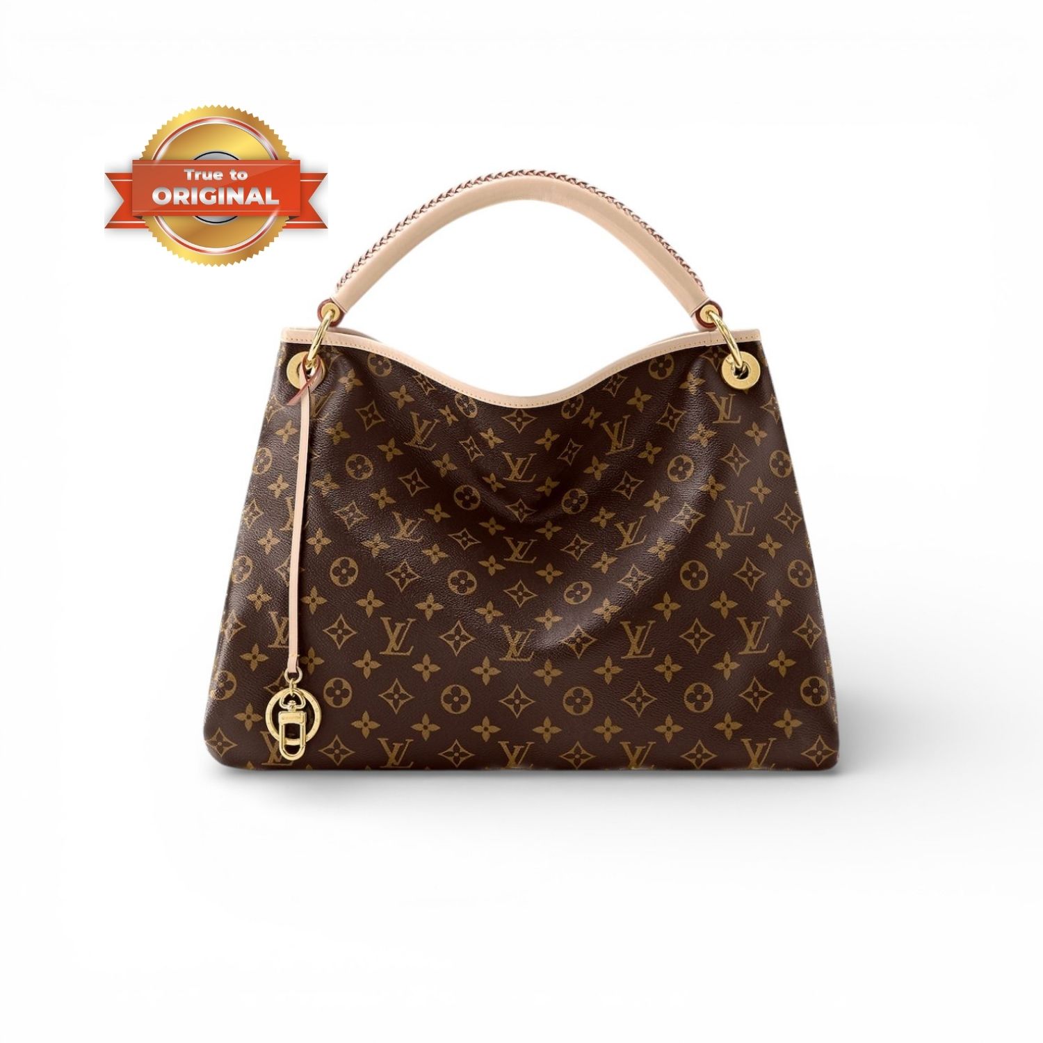 [True-to-ORIGINAL] L0vis Vvtt0n Artsy MM Monogram Canvas Brown For Women 16.1in/41cm LV M44869
