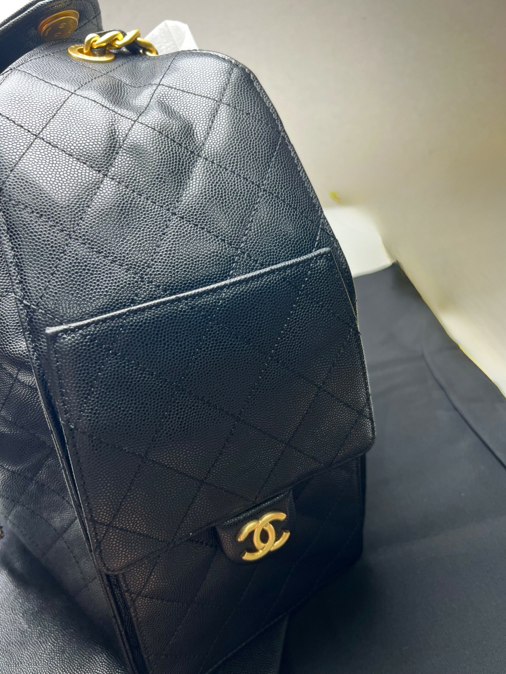 Ch**el 25 Medium Handbag Black For Women 11.8in/30cm AS5311-B20304-94305